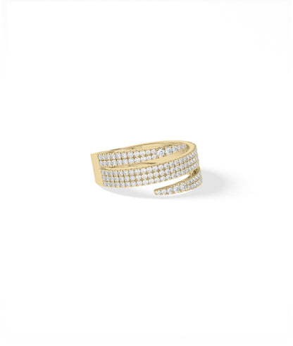 Diamond Pave Swirl Ring | Engagement Rings For Women