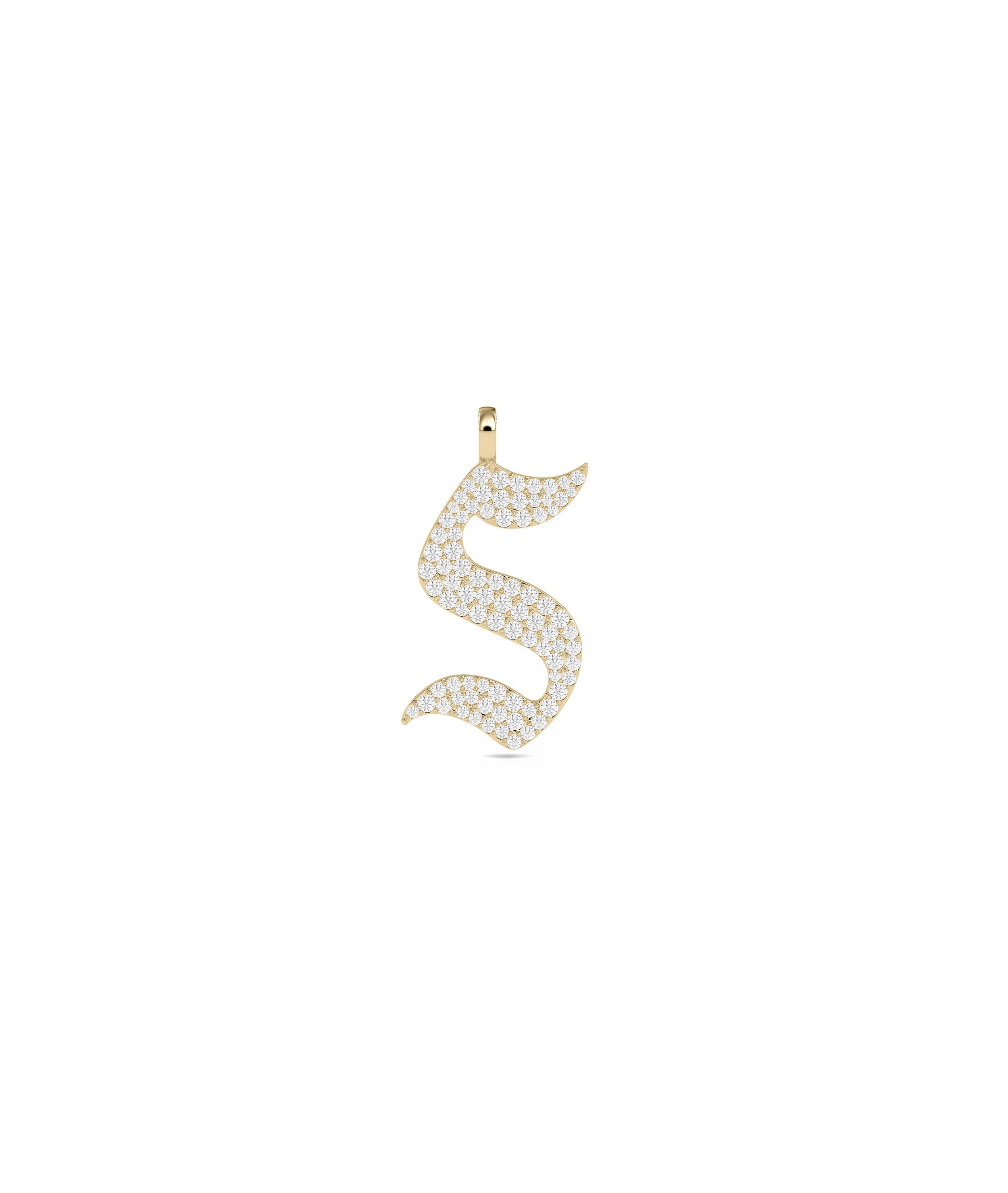 Diamond Pave Initial Charm - Stylish Everyday Jewelry