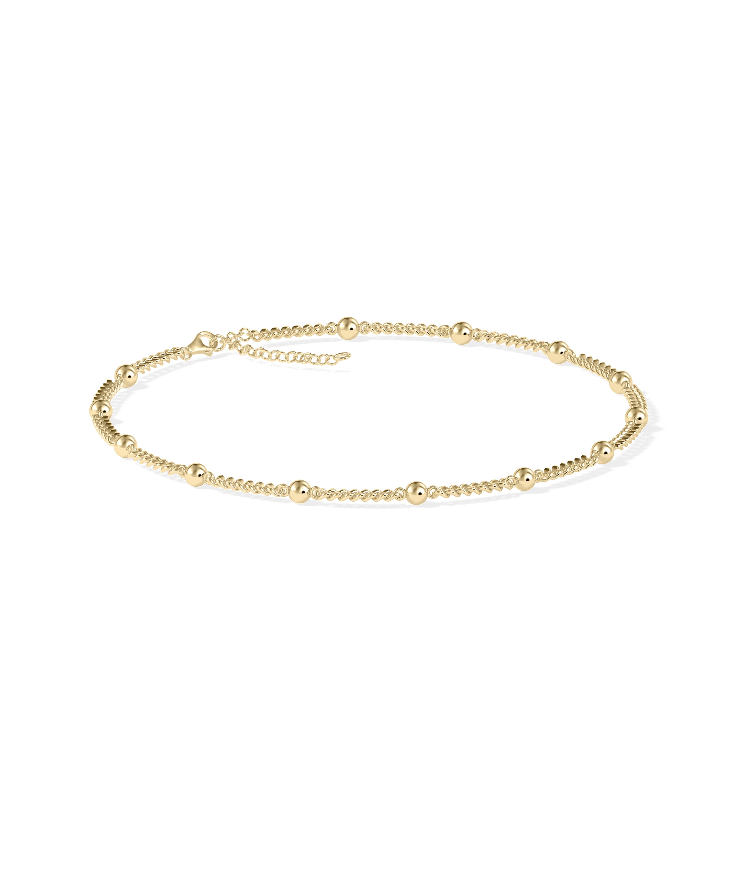 Gold Bead Station Bracelet | Gold Bracelets