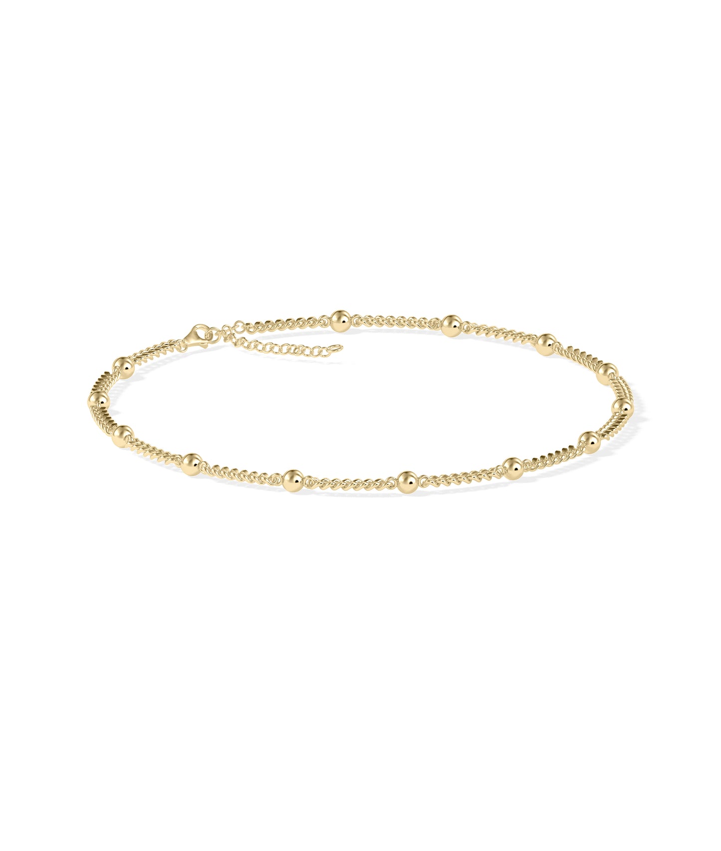 Gold Bead Station Bracelet | Gold Bracelets