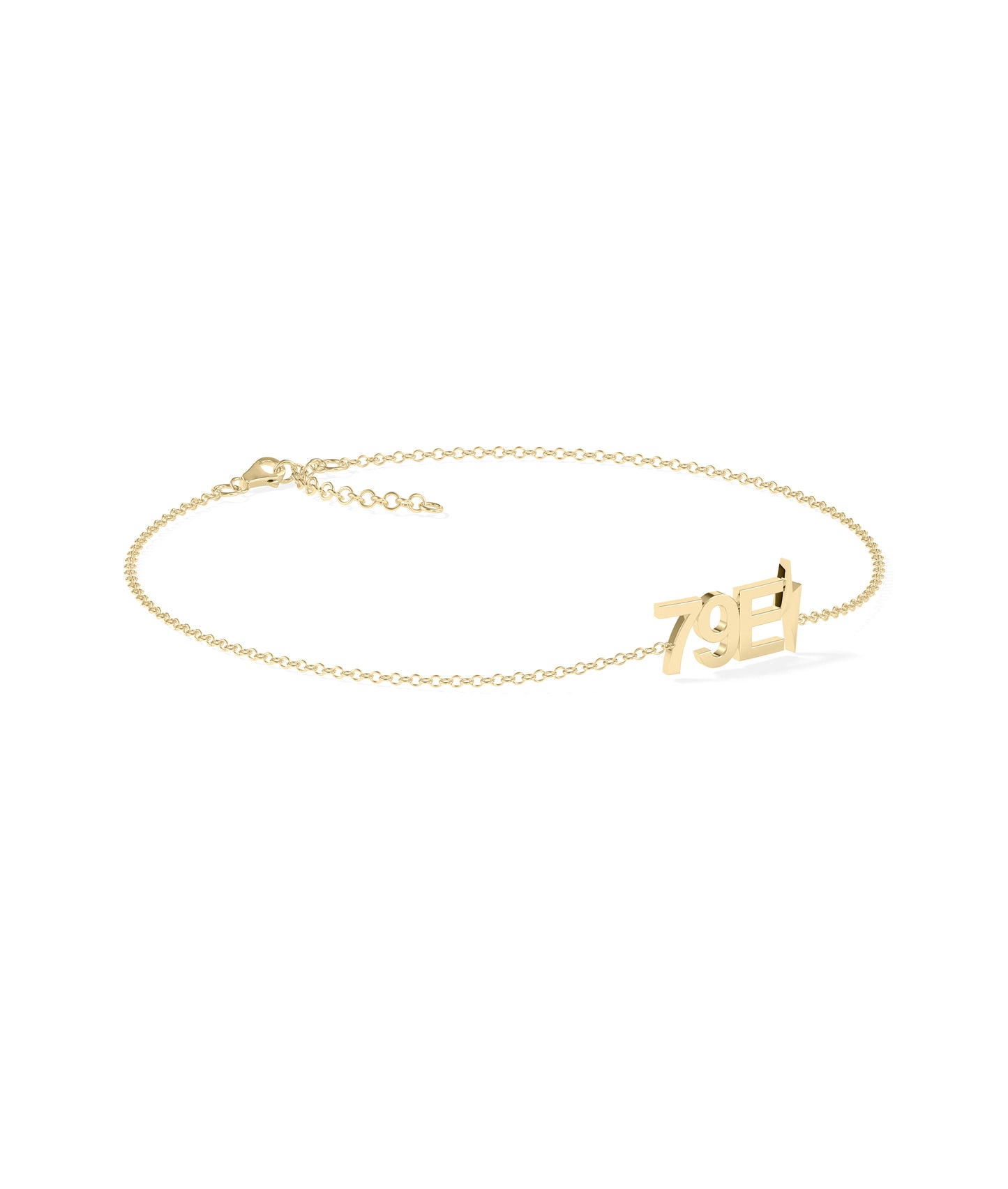 Gold Initials with Charm Cable Chain Bracelet | Everyday Jewelry