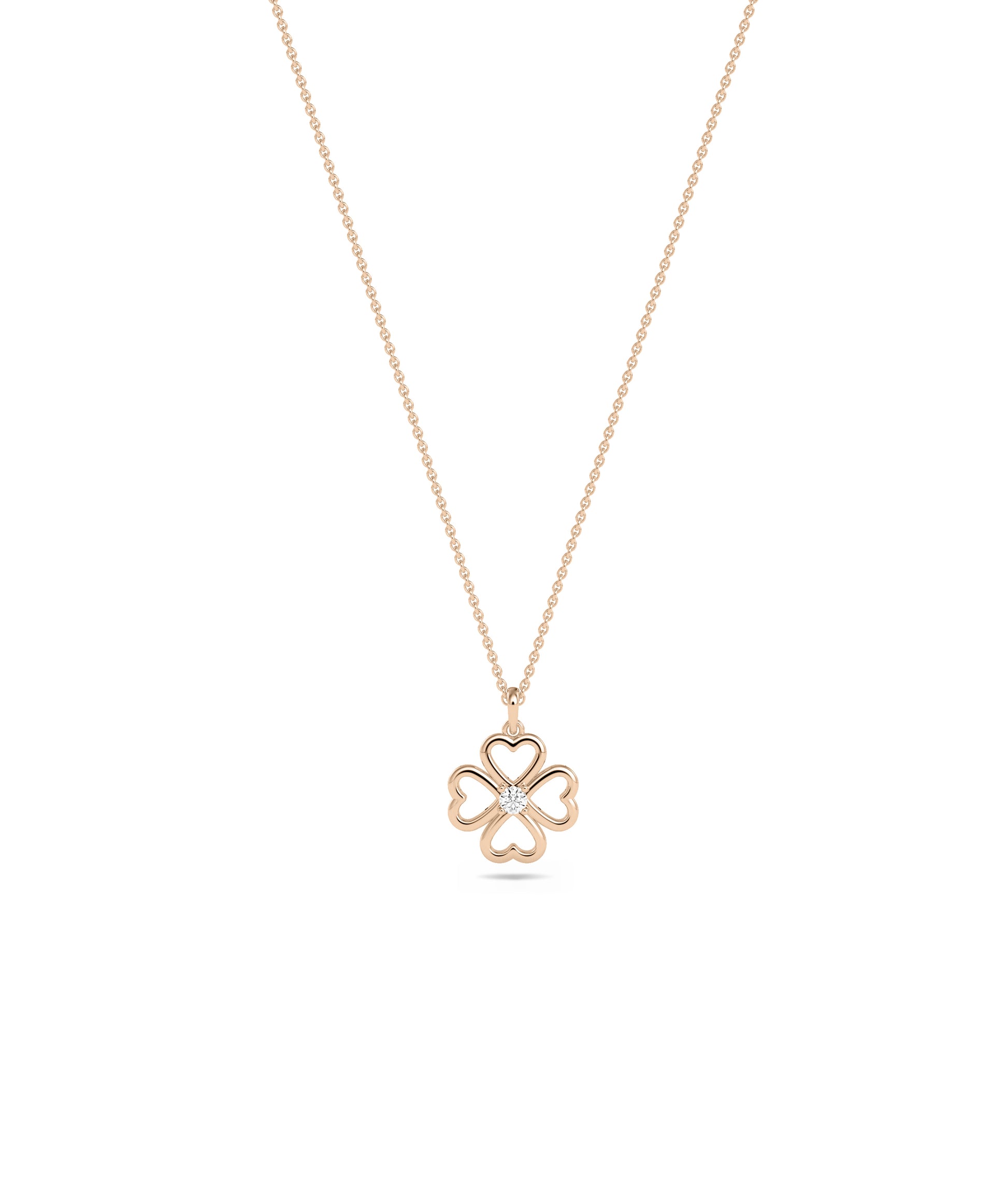 Gold Hearts with Diamond Charm - Everyday Jewelry