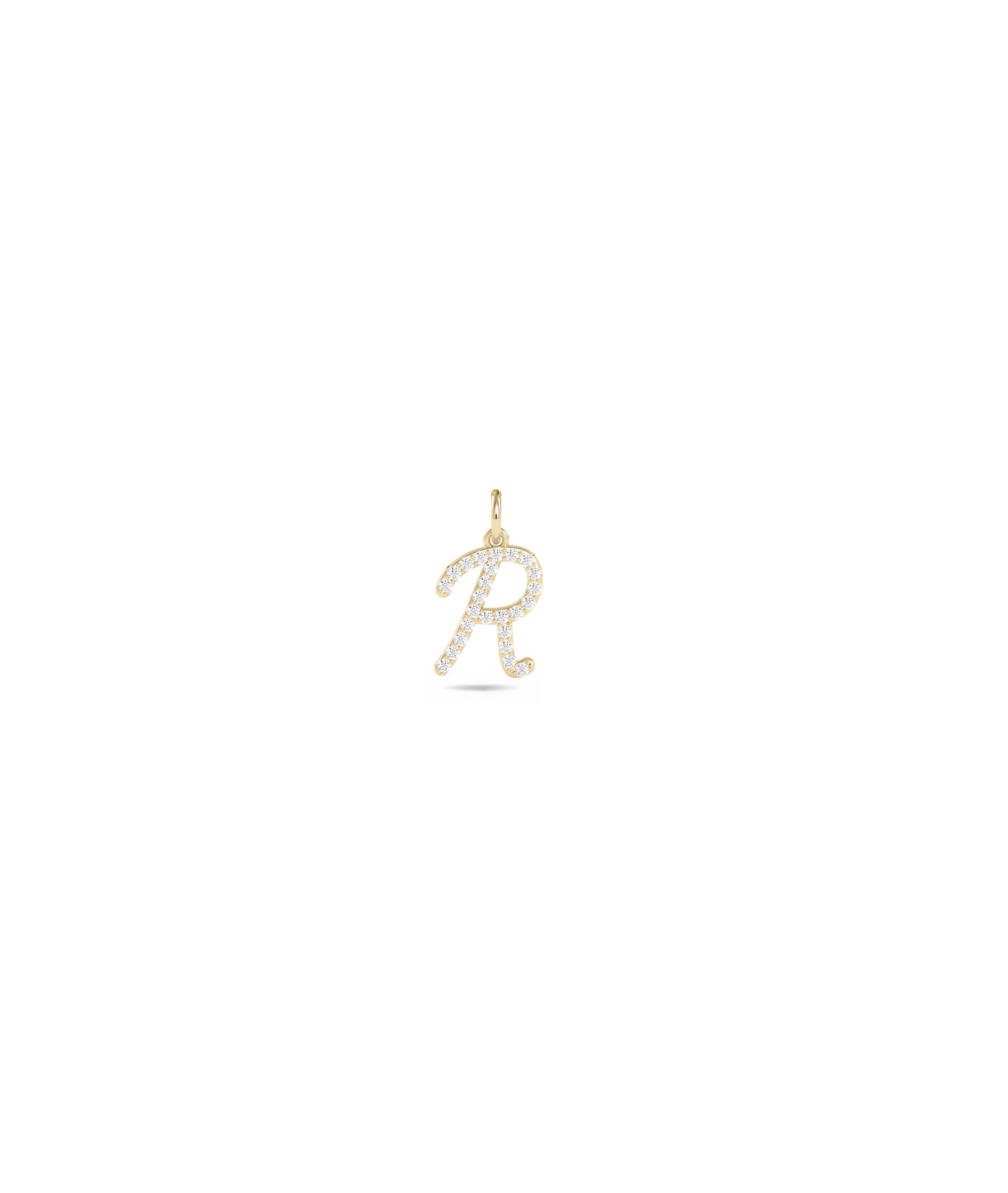 Diamond Pave Initial Charm - Stylish Everyday Jewelry