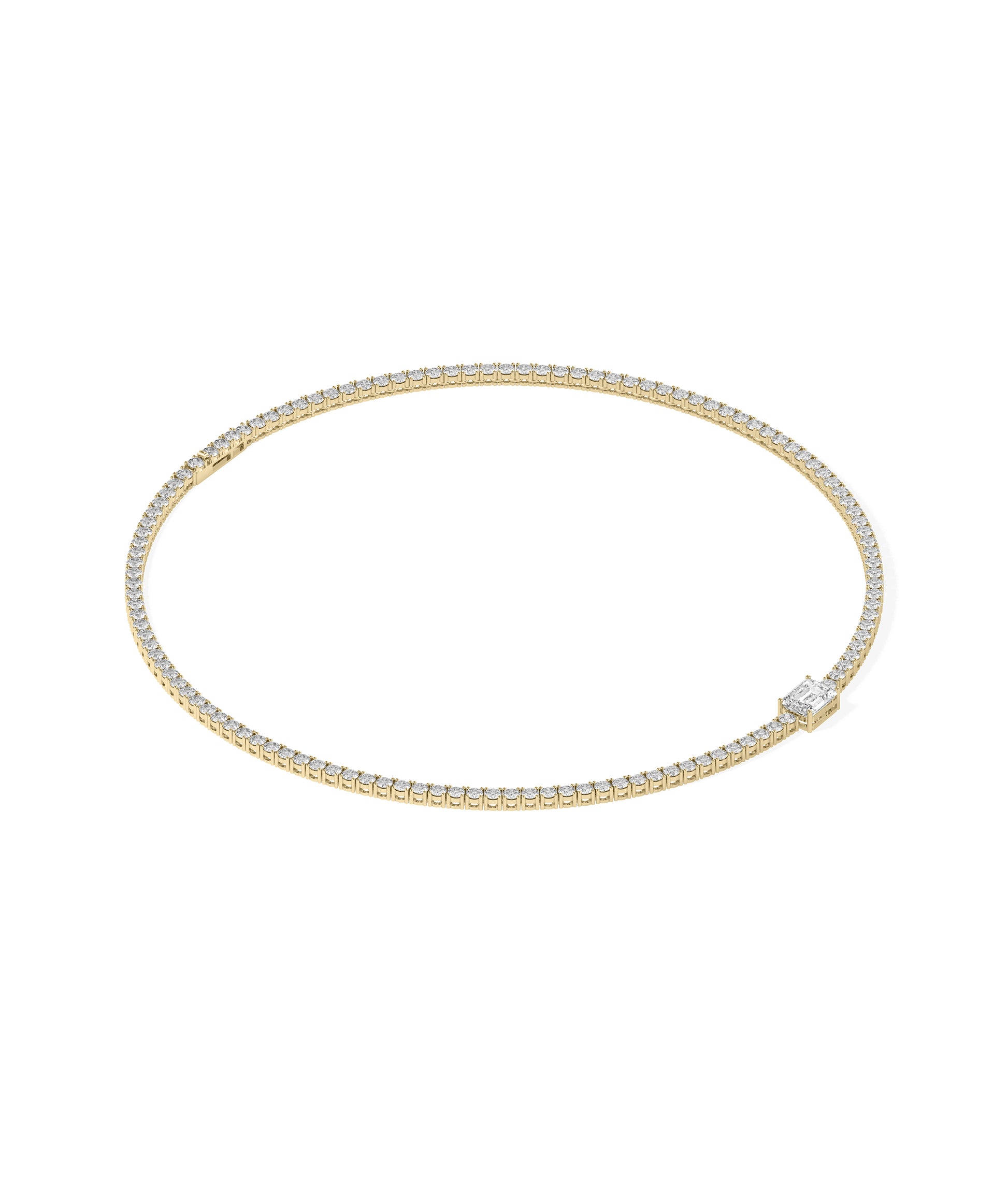 Tennis Necklace with Solitaire | Timeless Diamond Necklace Online