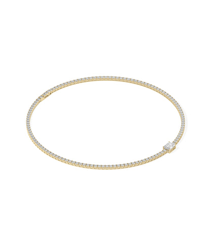 Tennis Necklace with Solitaire | Timeless Diamond Necklace Online