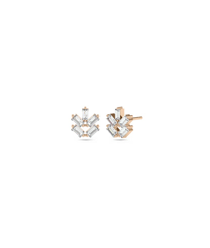 Diamond Baguette Stud Earrings | Elegant Diamond Earrings