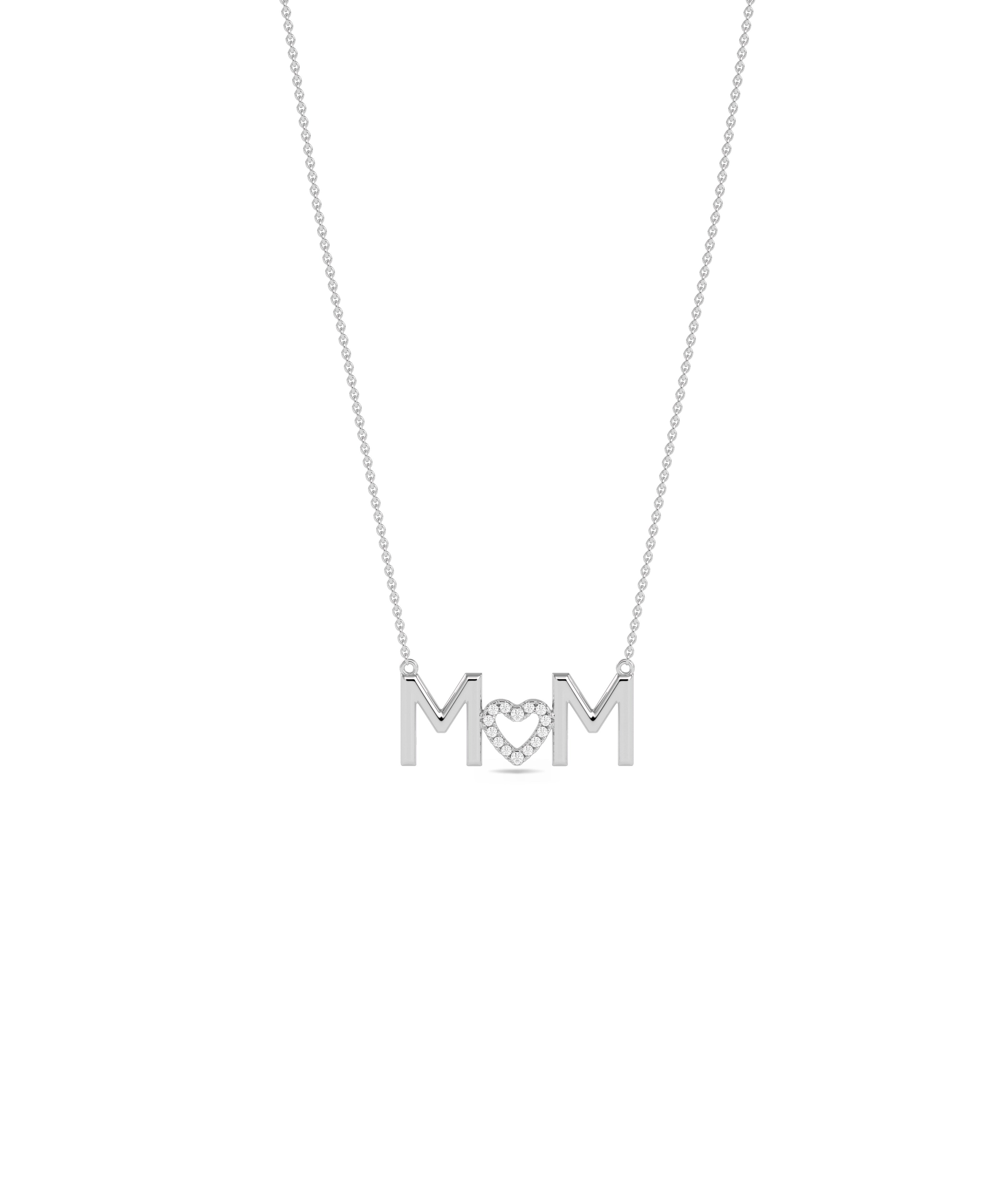 Custom Gold Initial & Diamond Pave Necklace - Everyday Jewelry