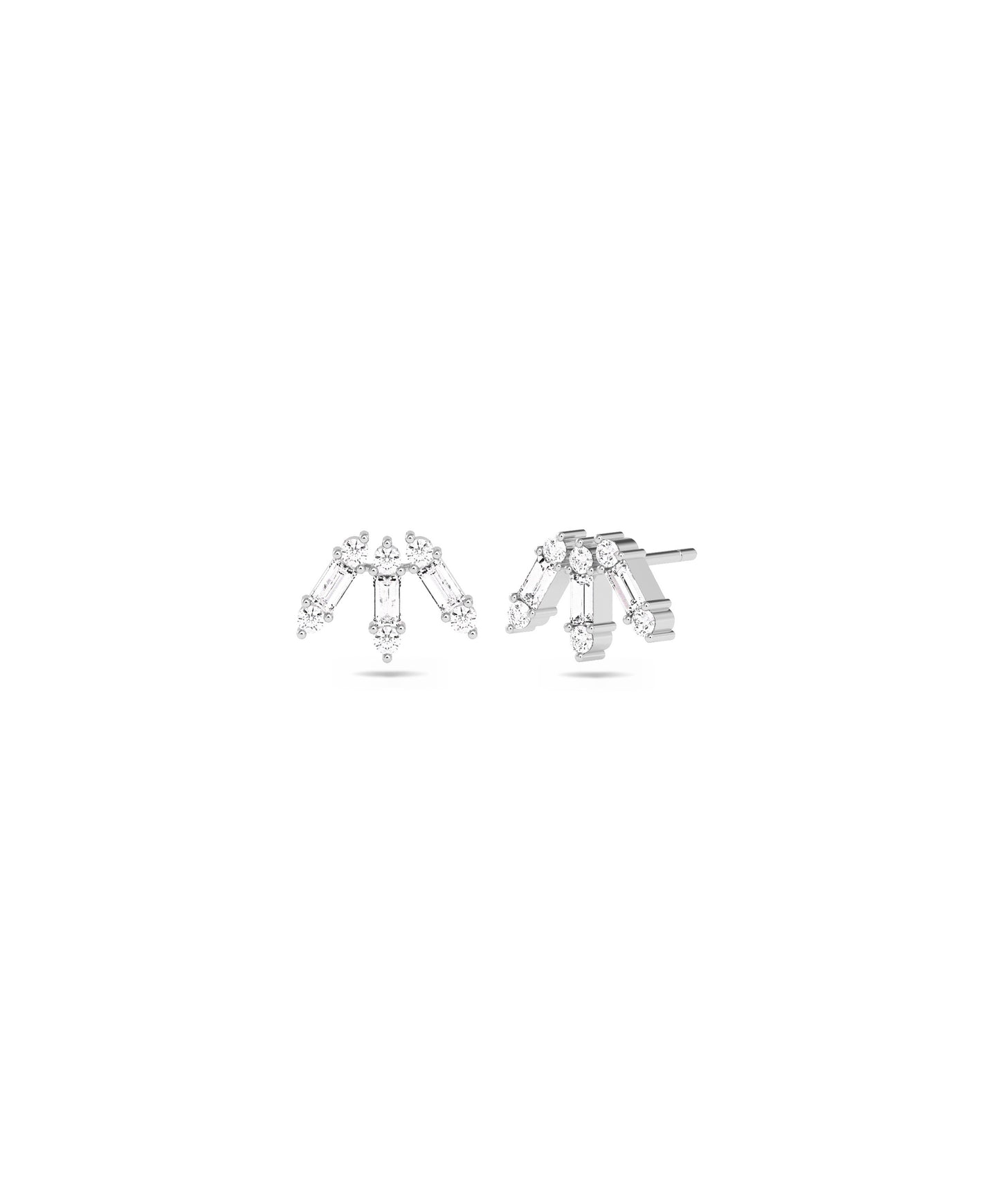 Diamond Baguette Stud Earrings | Elegant Diamond Earrings for Every Occasion