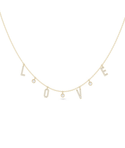 Diamond Pave Station Necklace - Chic Everyday Jewelry