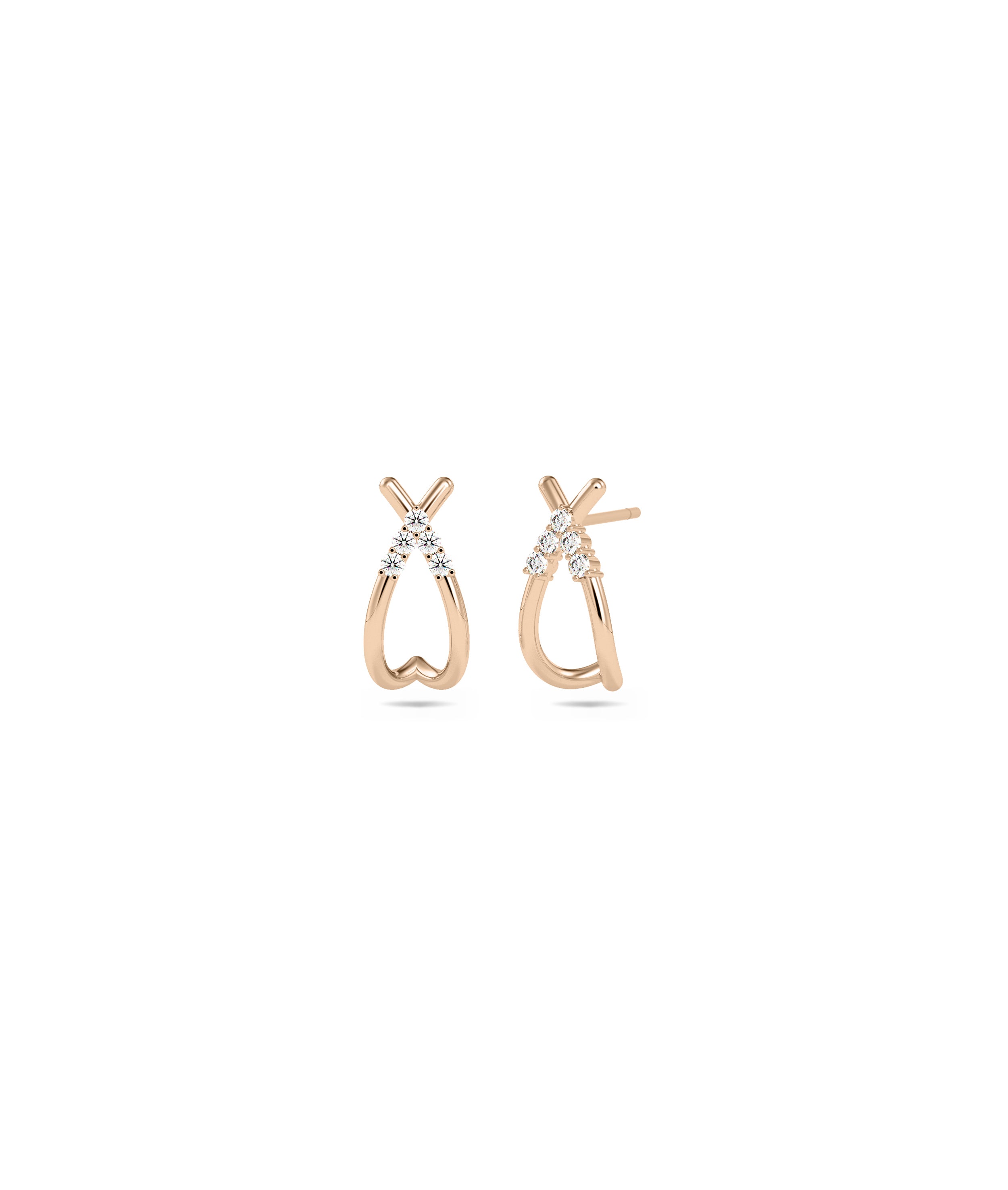 Diamond Knot Stud Earrings | Elegant Diamond Jewelry