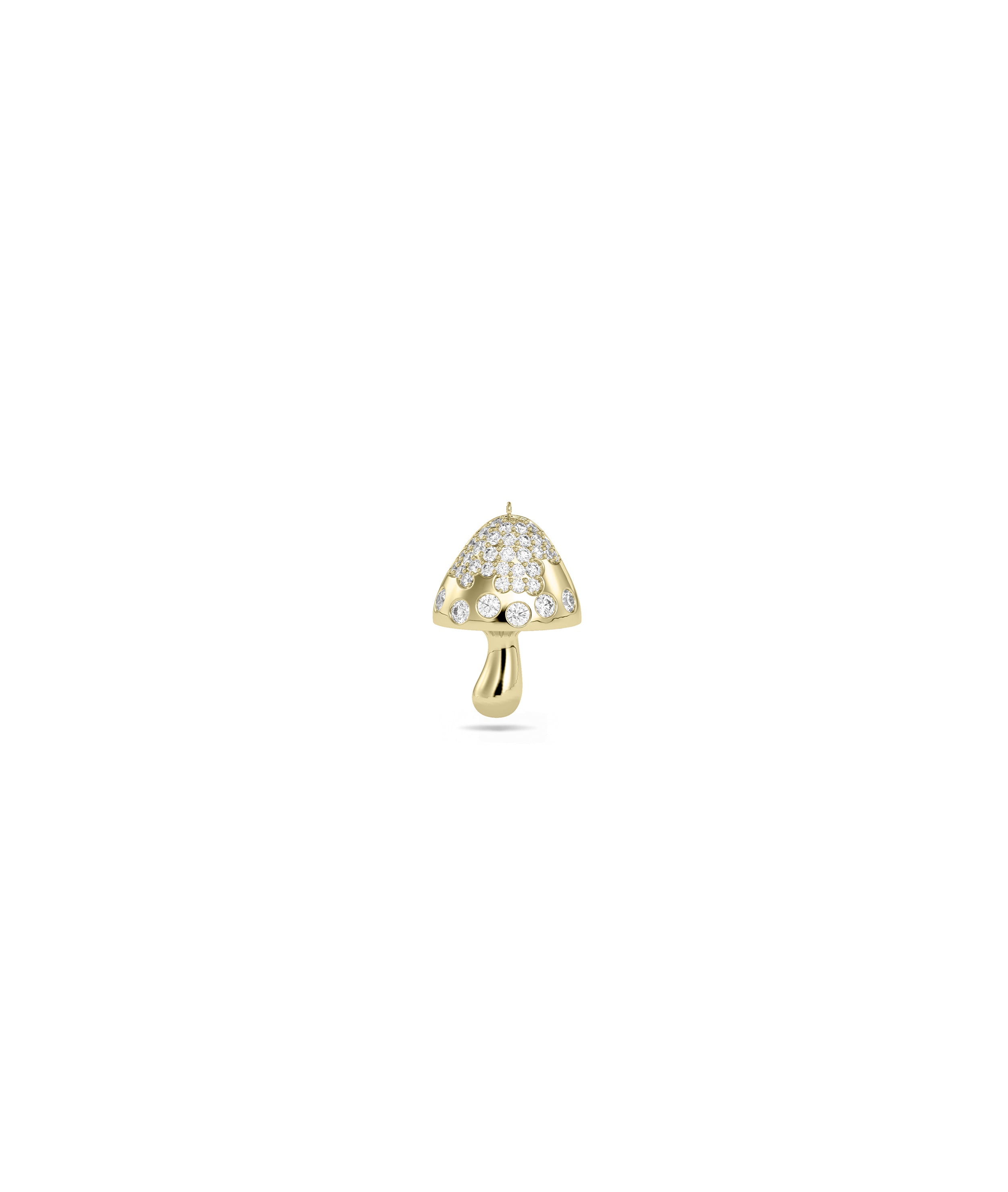 Diamond Mushroom Pendant - Perfect Everyday Jewelry