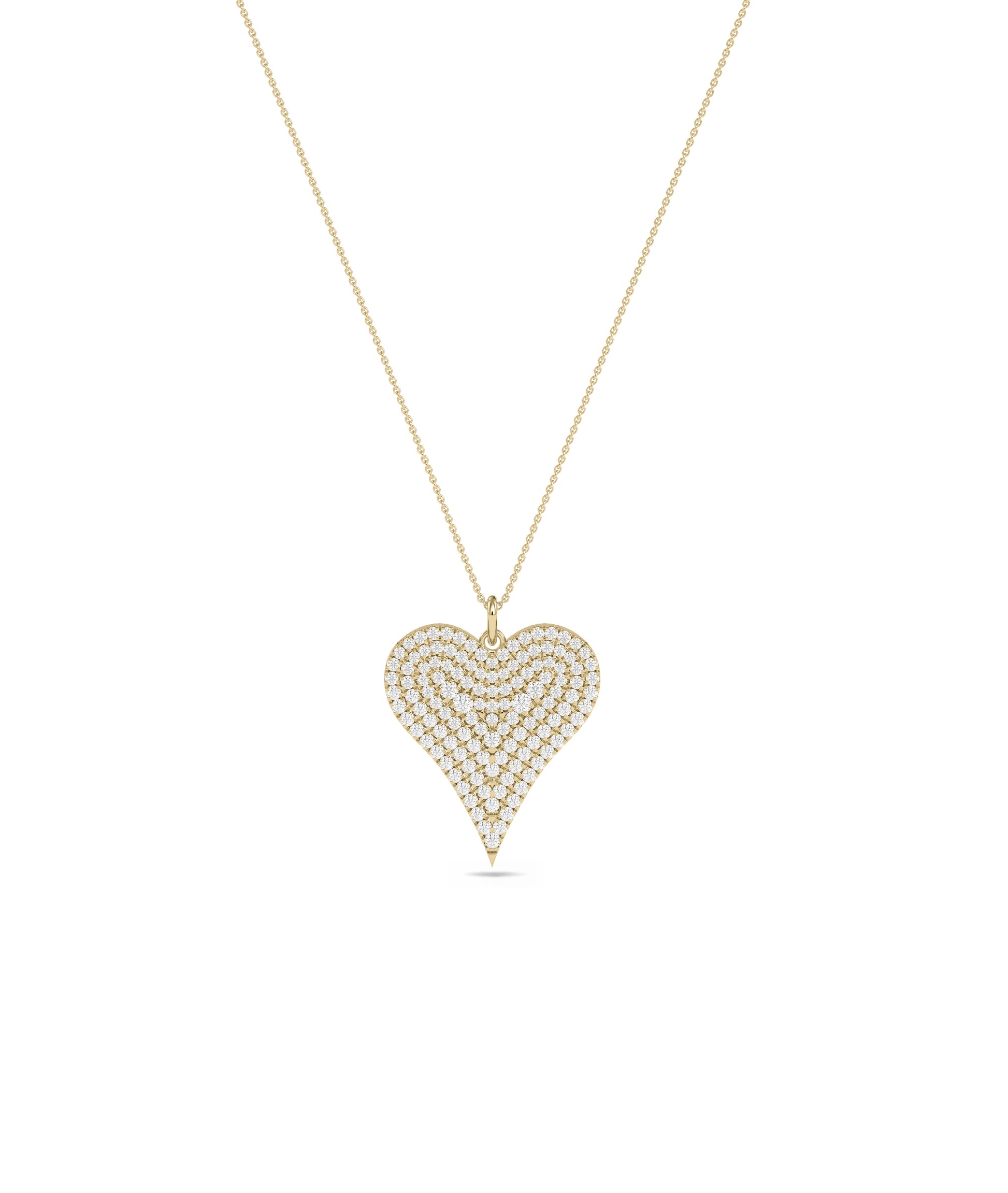 Diamond Pave Heart Charm - Perfect Everyday Jewelry