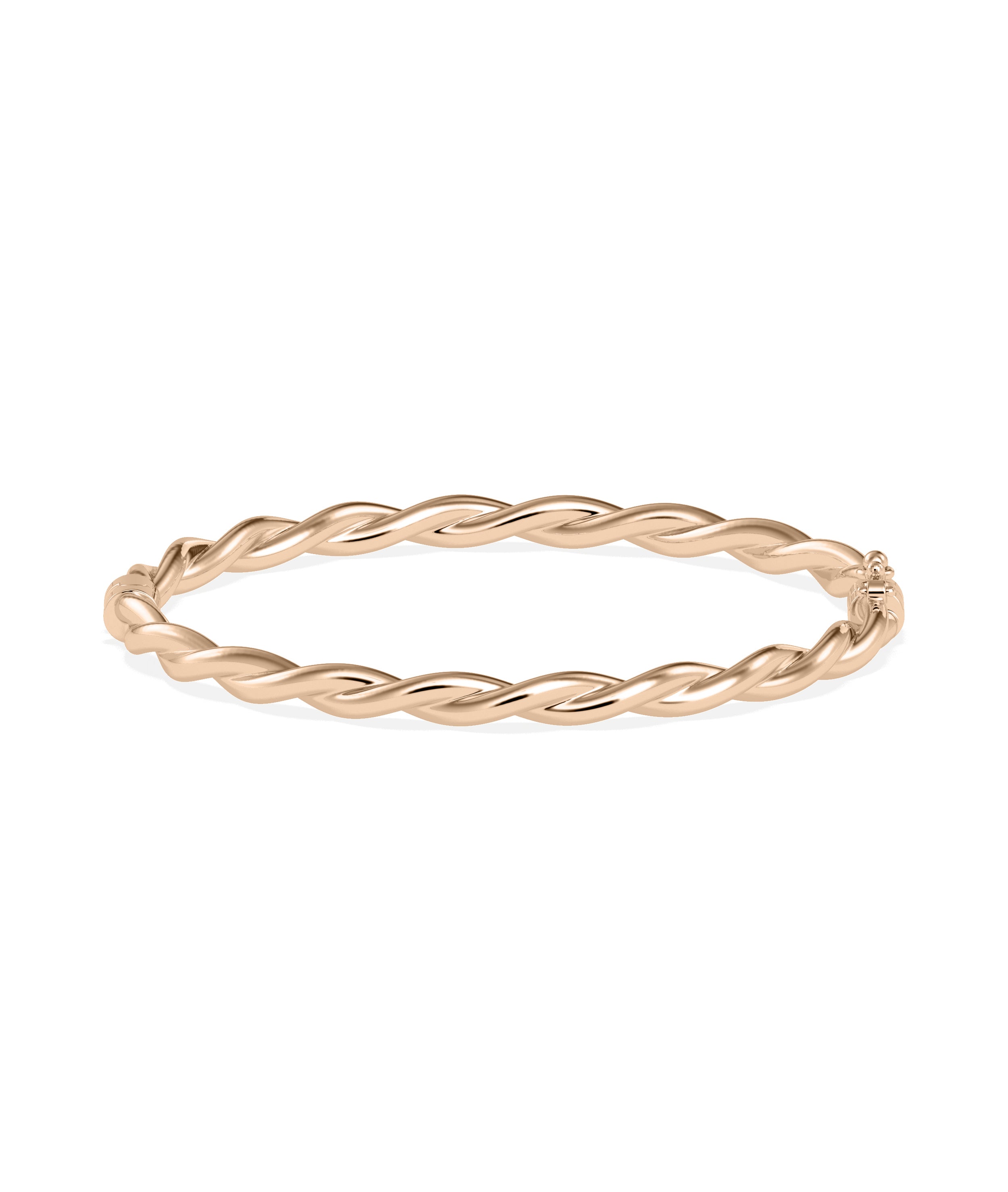 "Twist Gold Bangle - Elegant Gold and Diamond Bangles for Timeless Style"