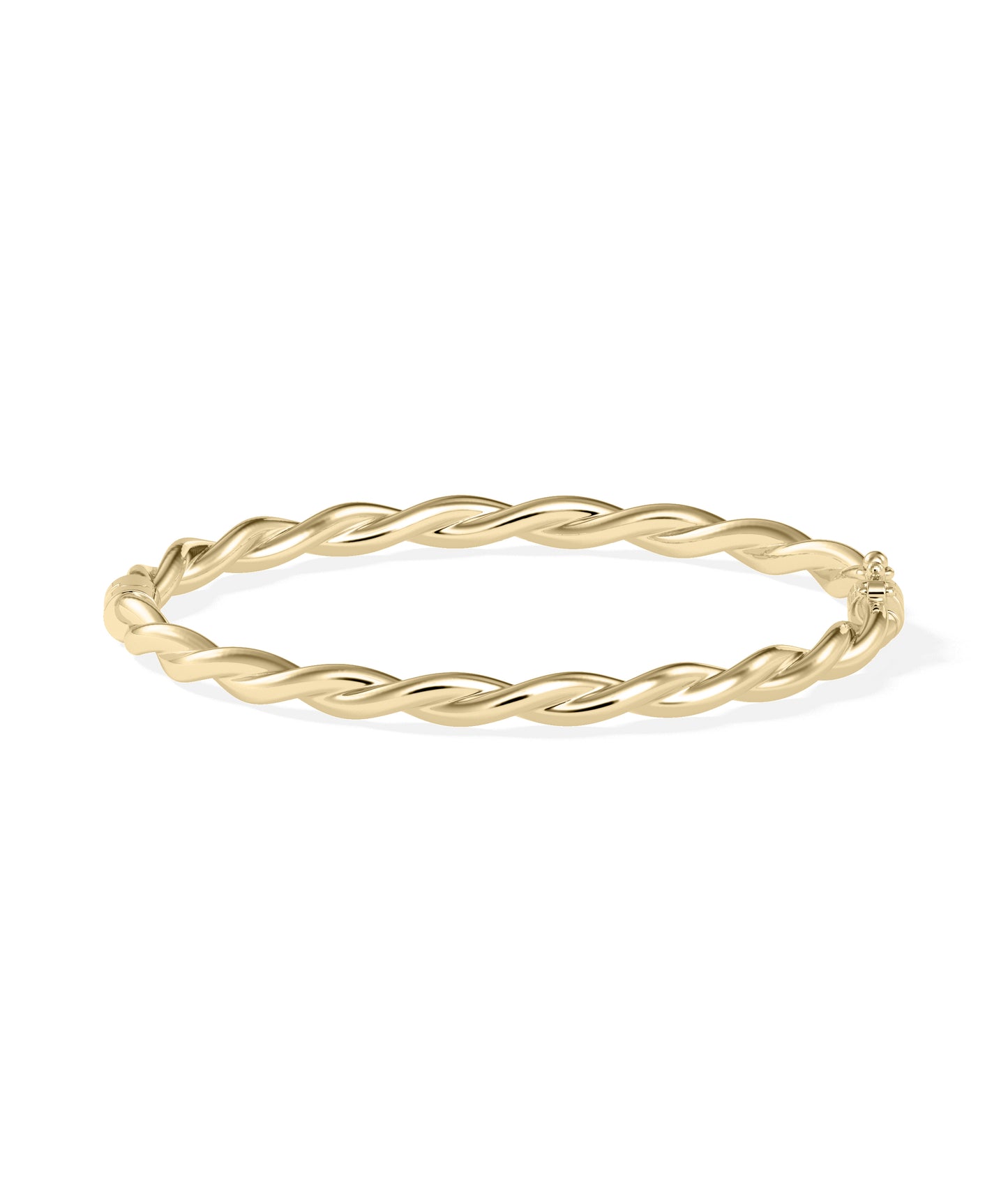 "Twist Gold Bangle - Elegant Gold and Diamond Bangles for Timeless Style"