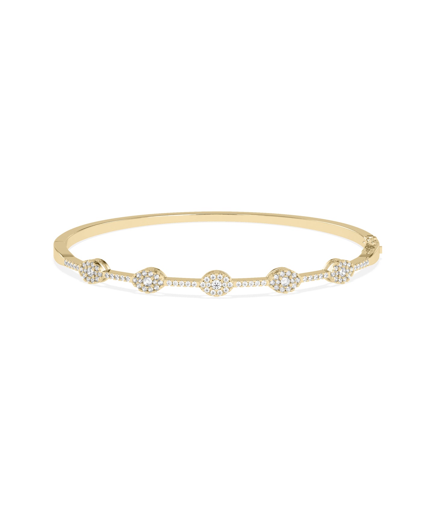 Diamond Station Bangle | Diamond Bangle Bracelet