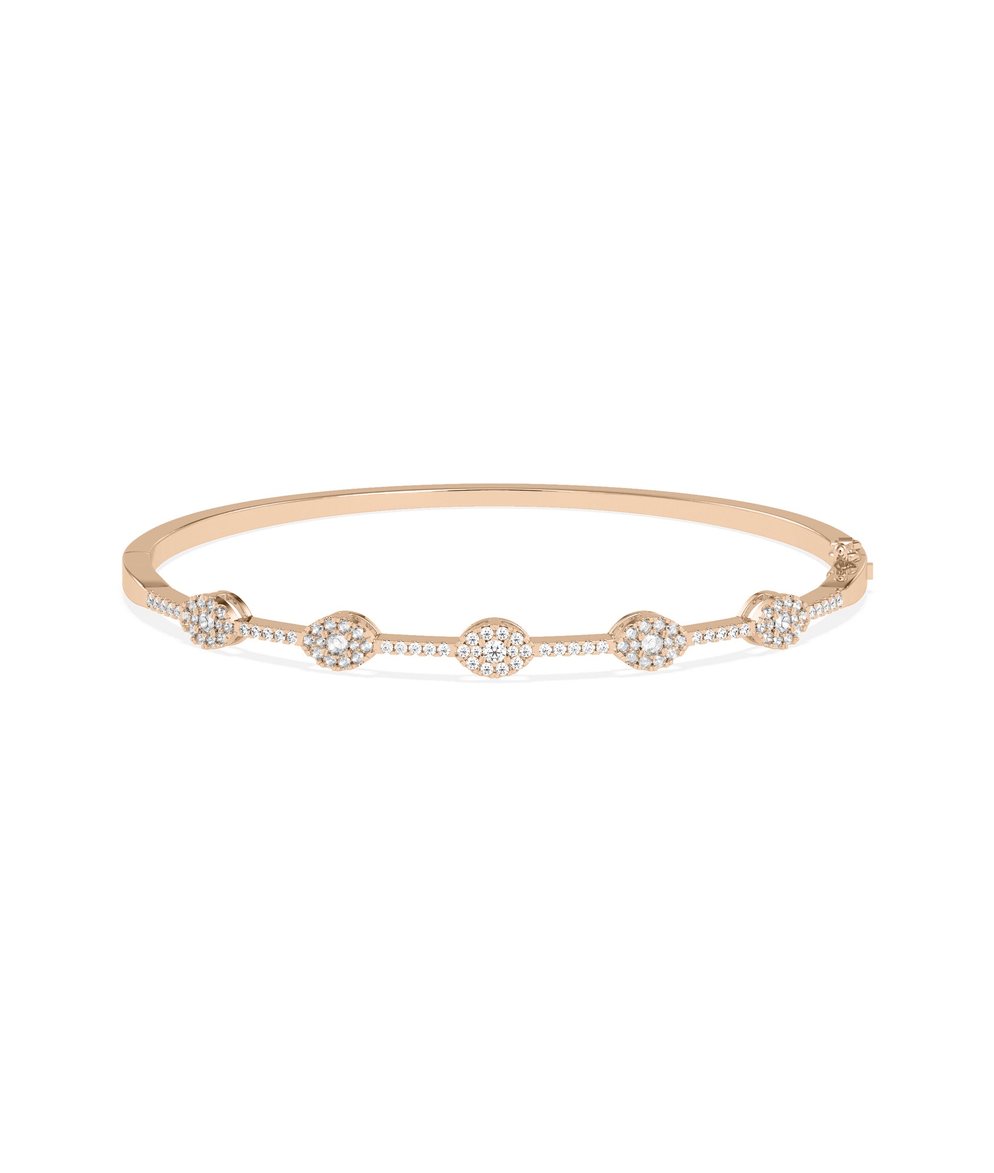 Diamond Station Bangle | Diamond Bangle Bracelet