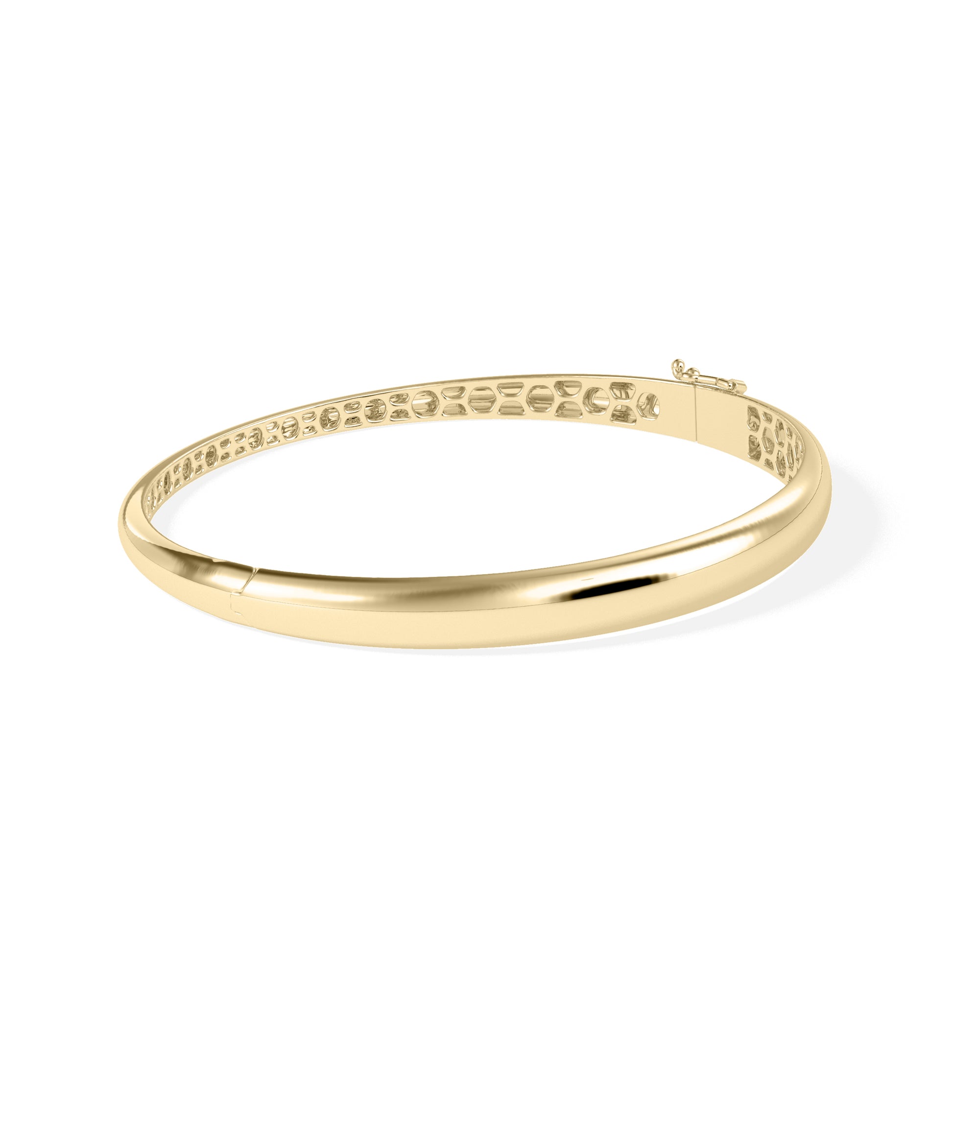 Domed Gold Bangle- Everyday Jewelry