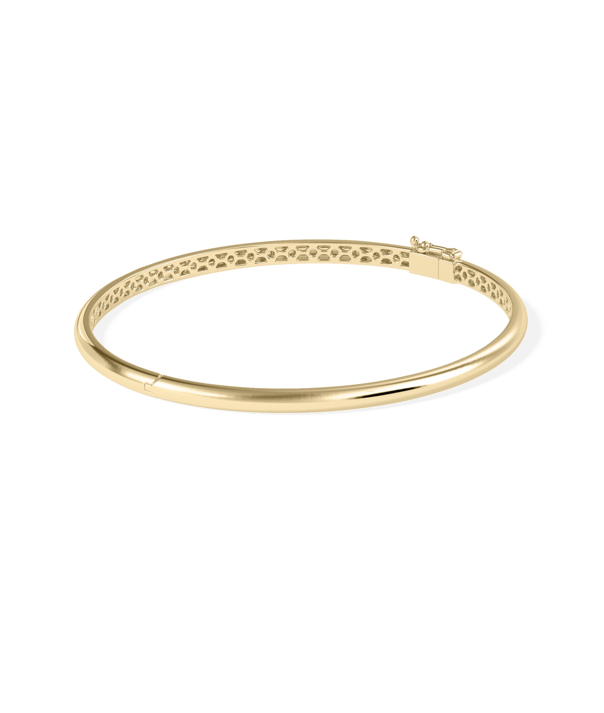 Gold Curved Bangle | Gold and Diamond Bangles