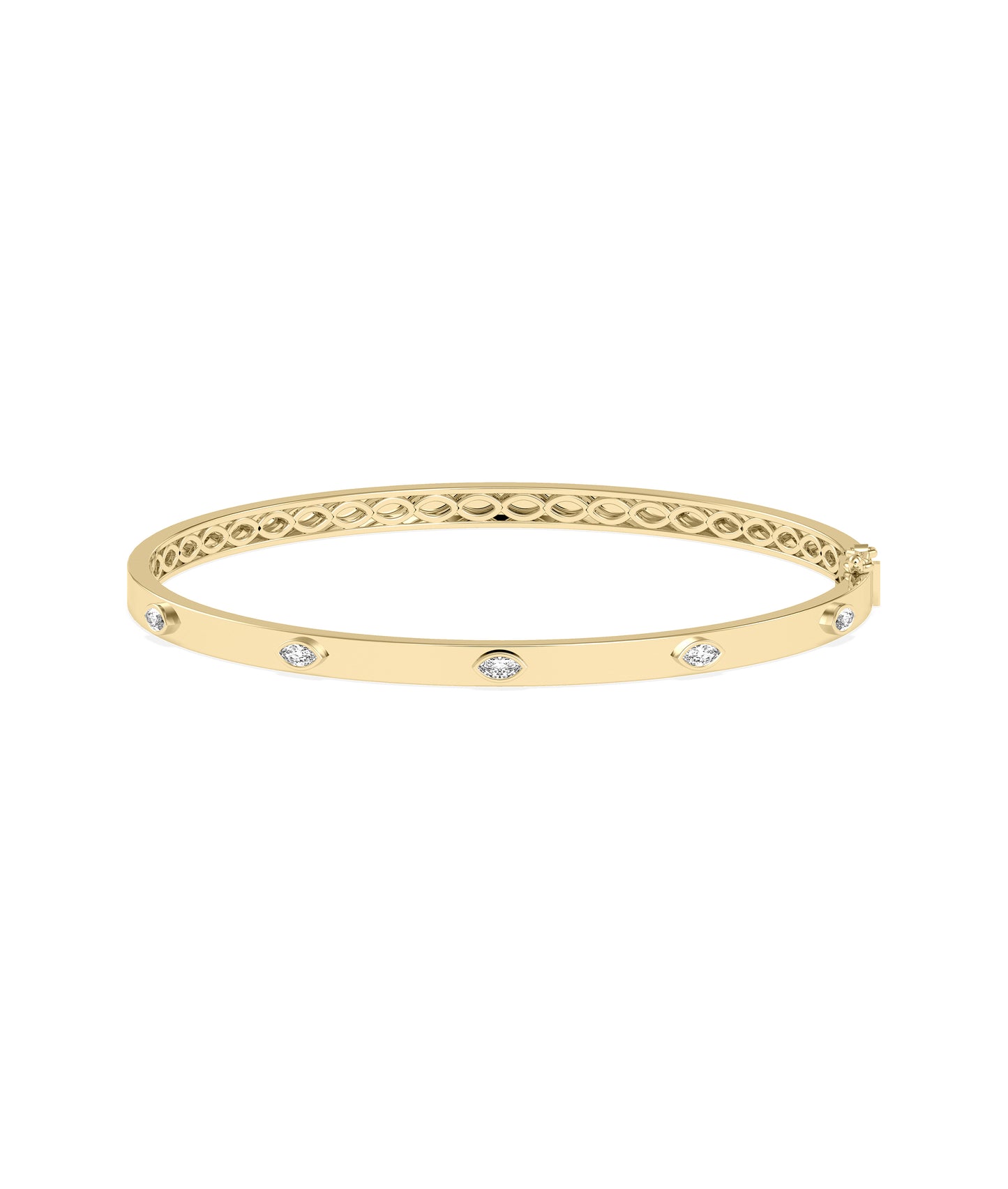 Diamond Station Bangle | Everyday Jewelry