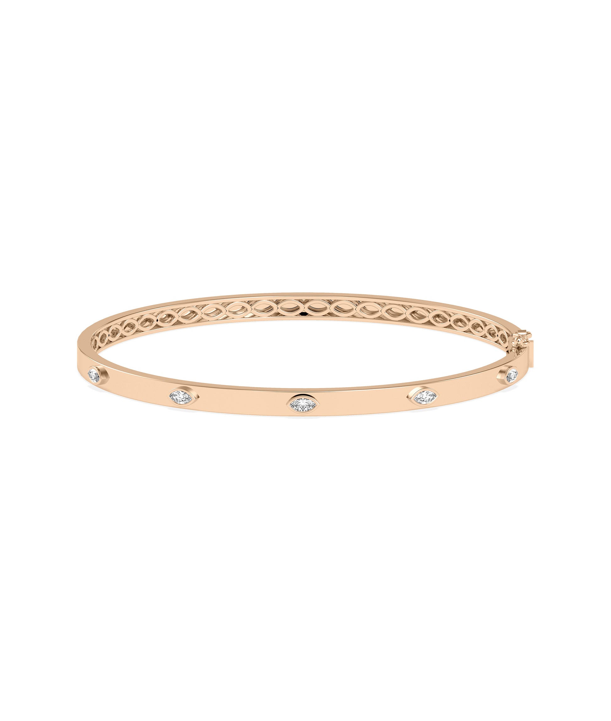 Diamond Station Bangle | Everyday Jewelry