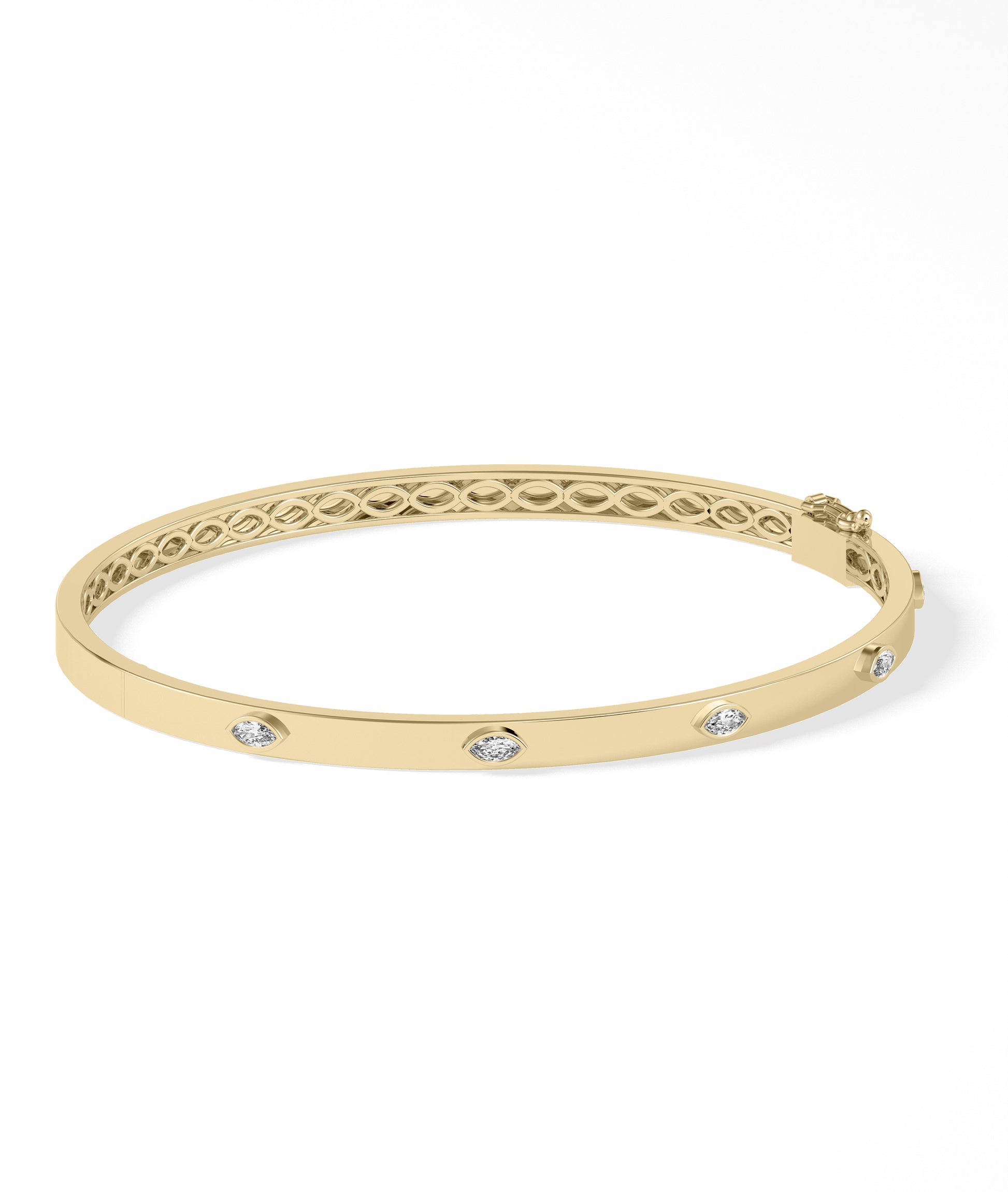 Diamond Station Bangle | Everyday Jewelry