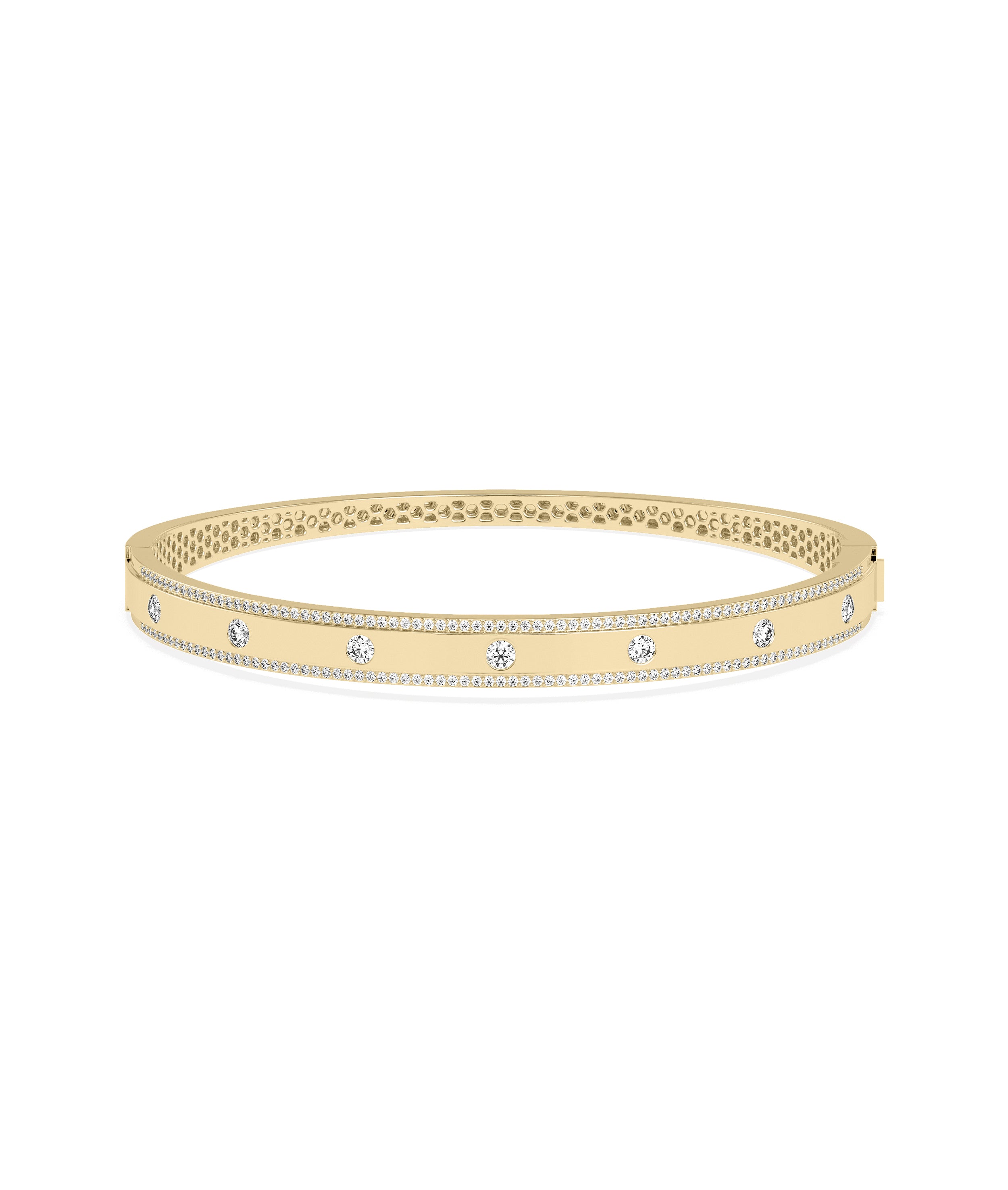 Diamond Station Bangle | Everyday Jewelry