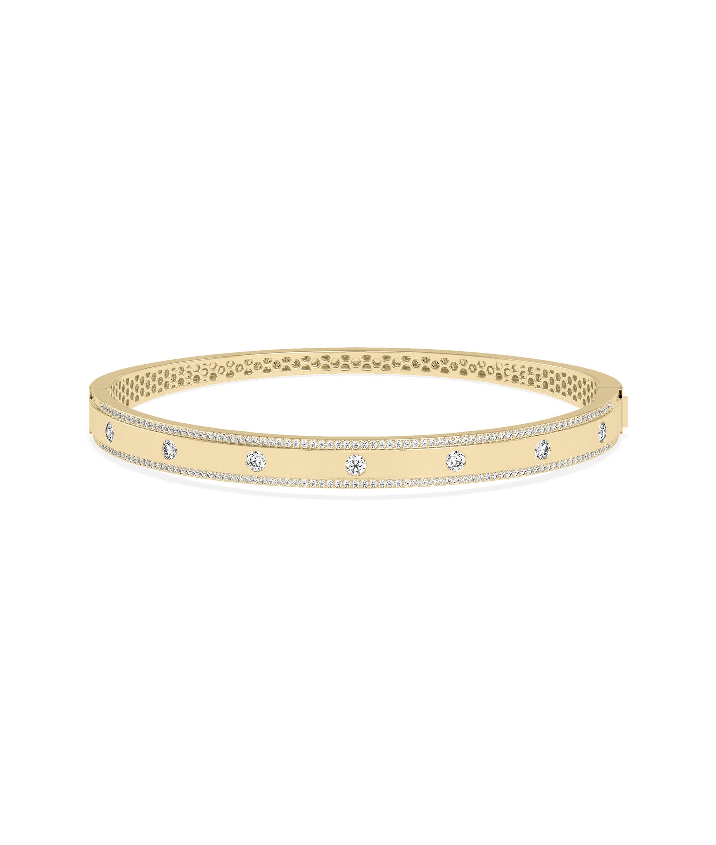 Diamond Station Bangle | Everyday Jewelry