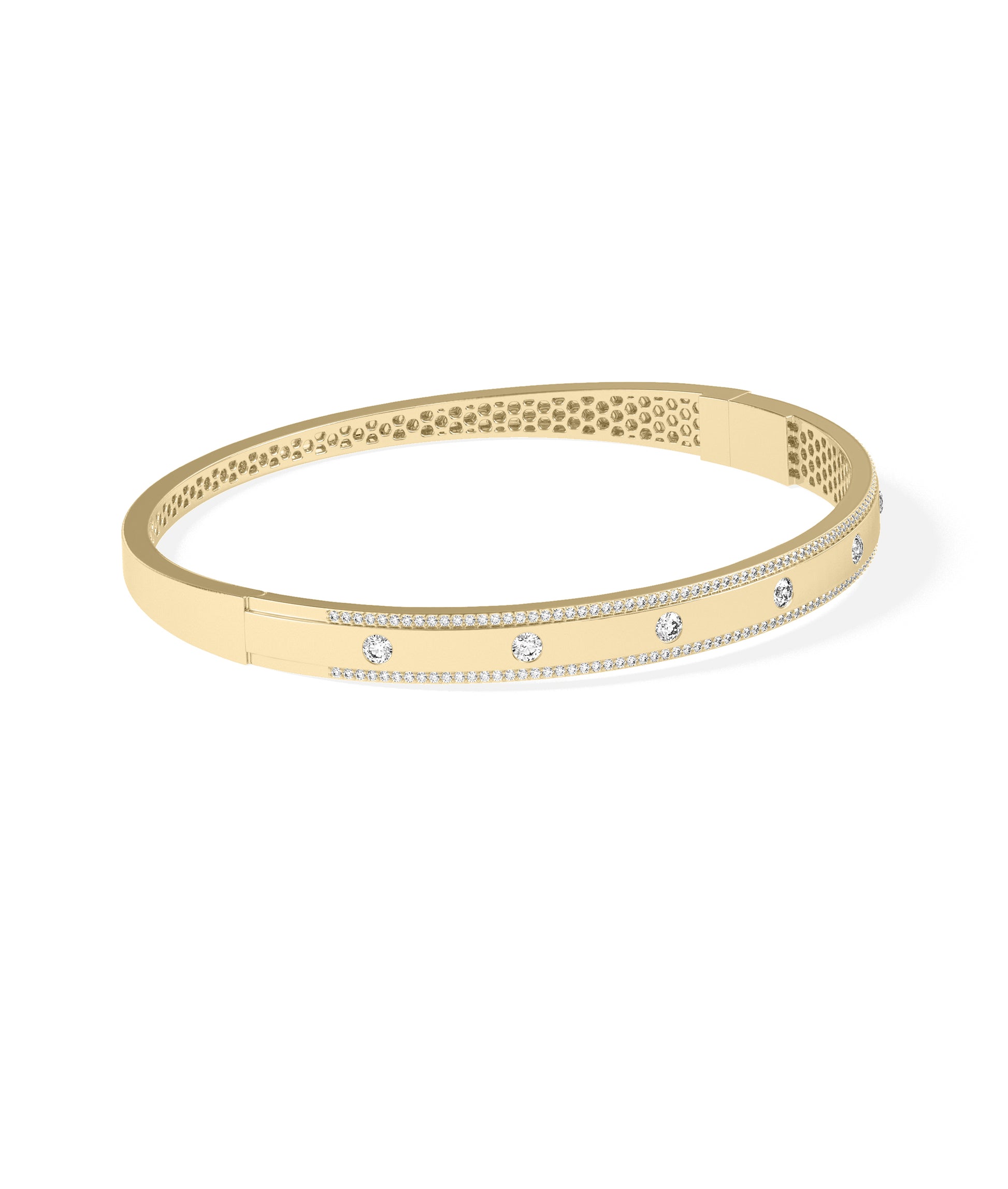 Diamond Station Bangle | Everyday Jewelry