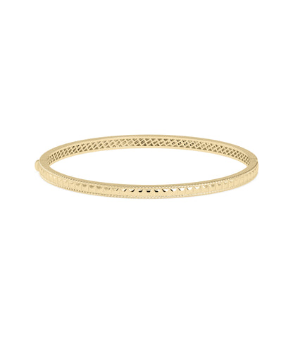 Pyramid Gold Bangle | Timeless Diamond Bangles For Women