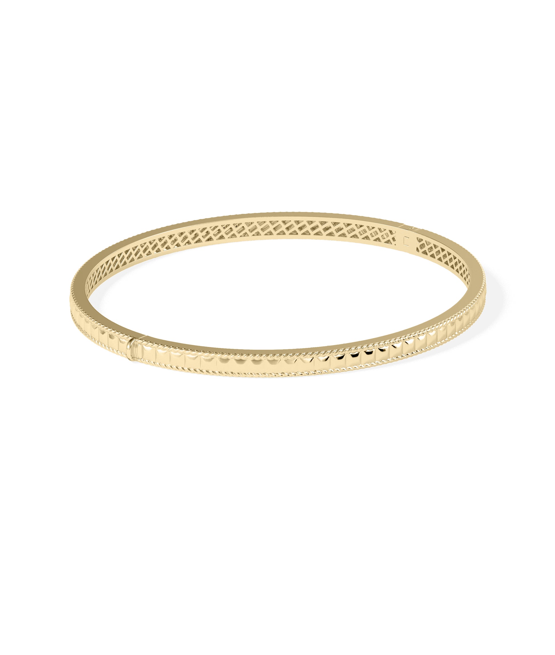 Pyramid Gold Bangle | Timeless Diamond Bangles For Women