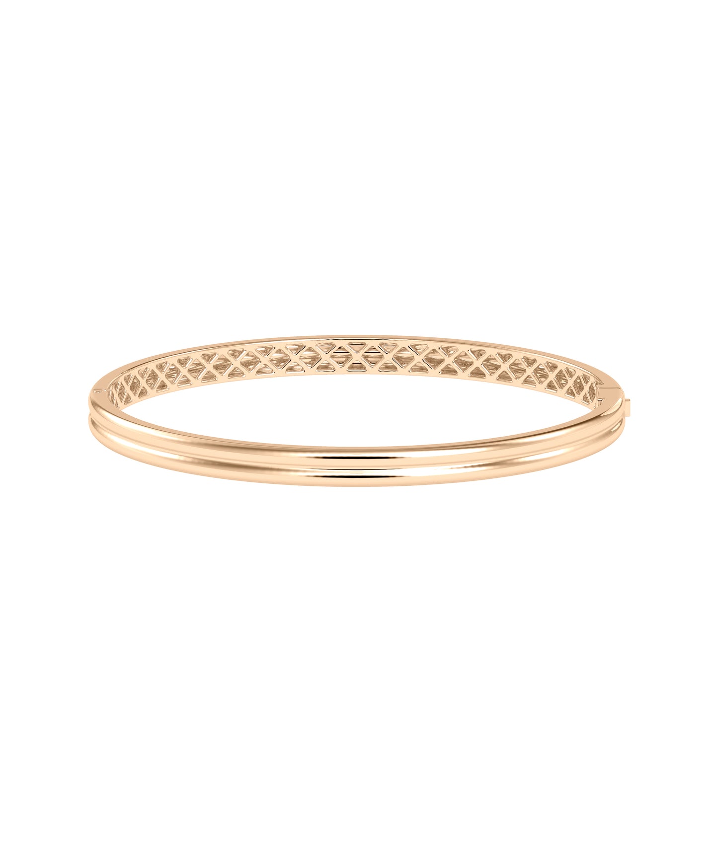 Grooved Gold Bangle | Diamond Bangle