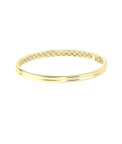 Grooved Gold Bangle | Diamond Bangle