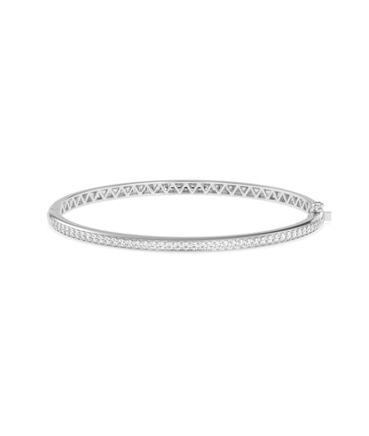 Diamond Straight Line Bangle | Diamond Bangle Design