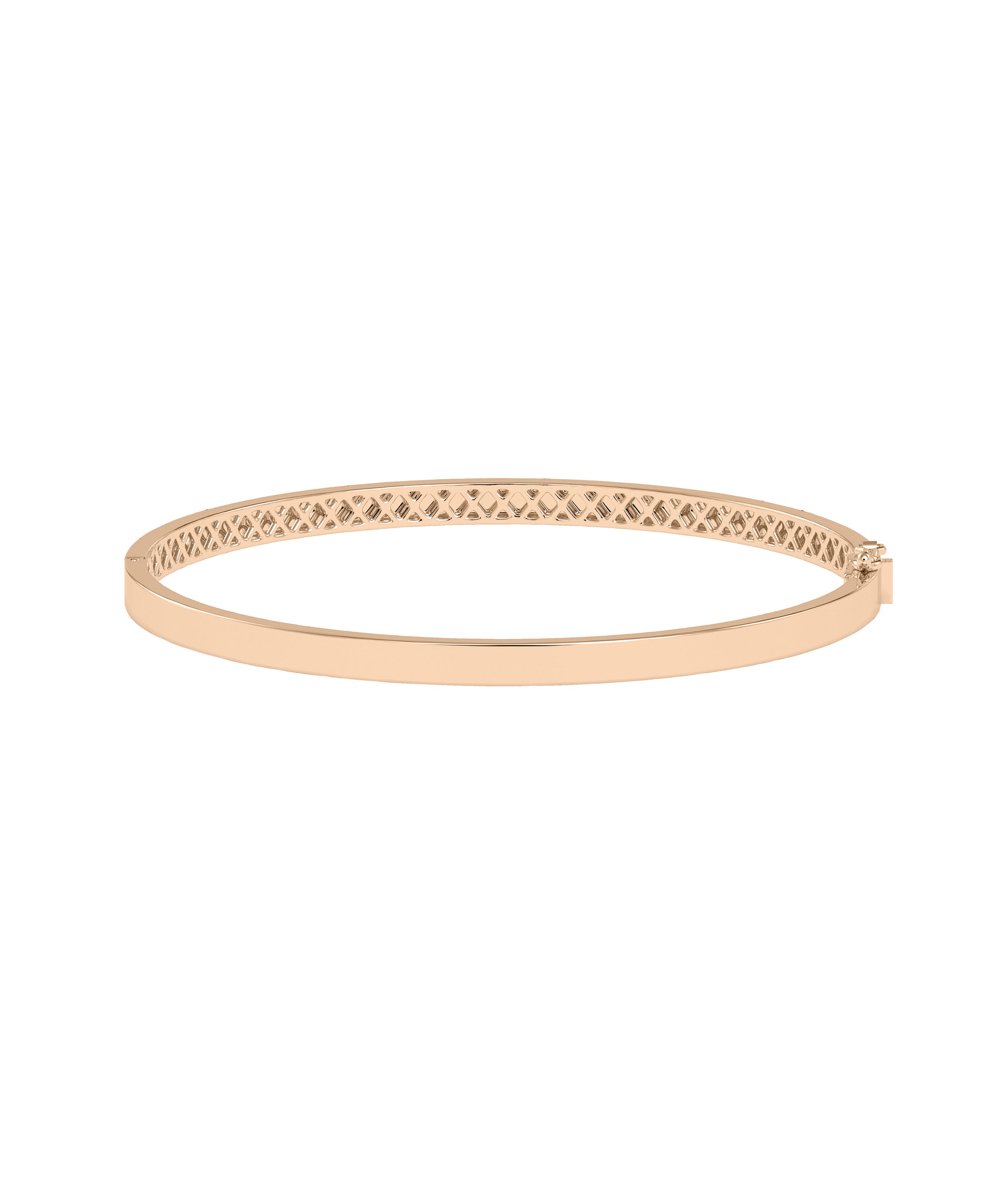 Flat Gold Bangle