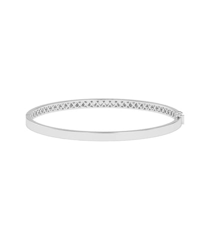 Flat Gold Bangle - Elegant Everyday Jewelry