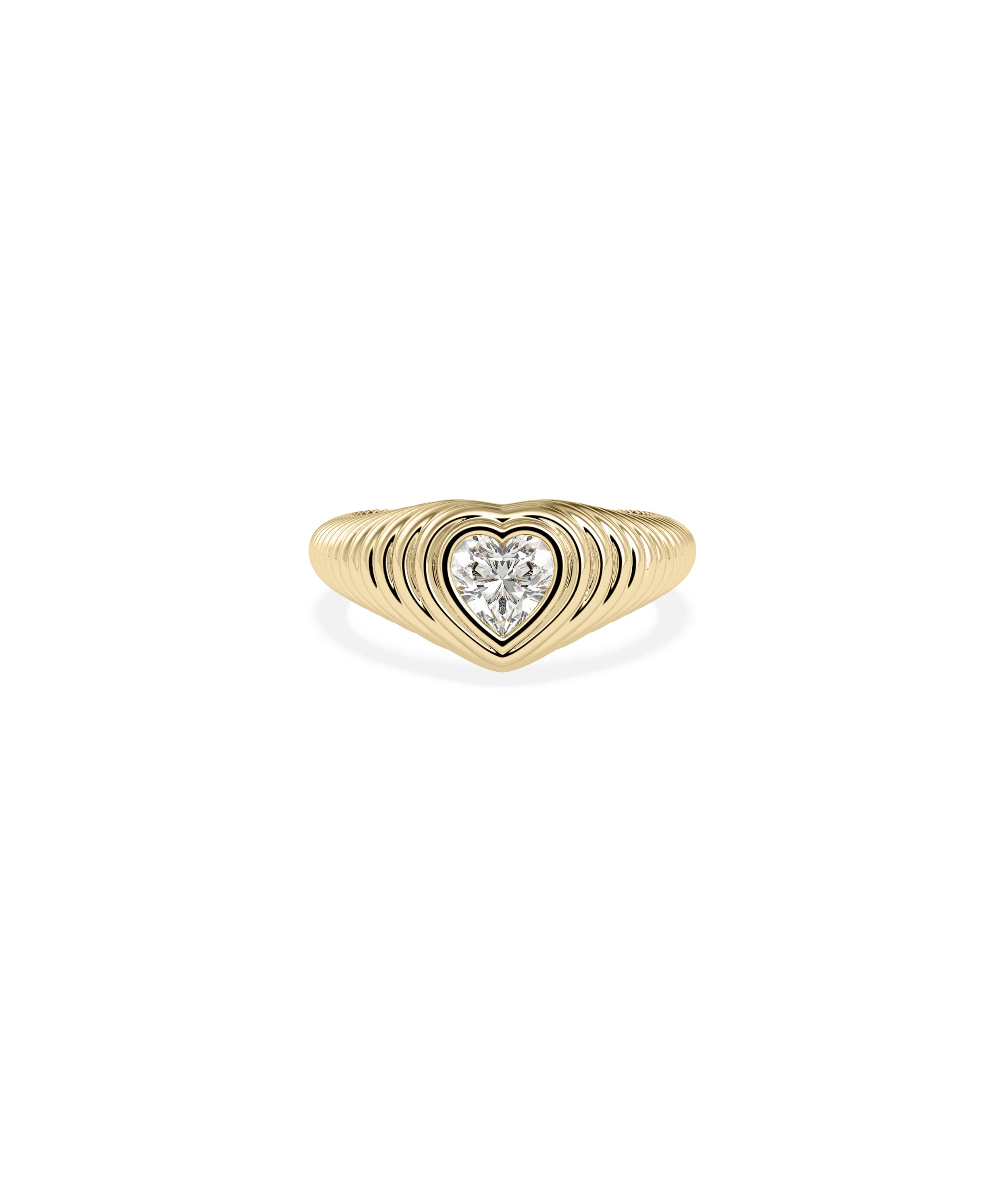 Birthstone Heart Groove Ring | Buy Everyday Jewelry 