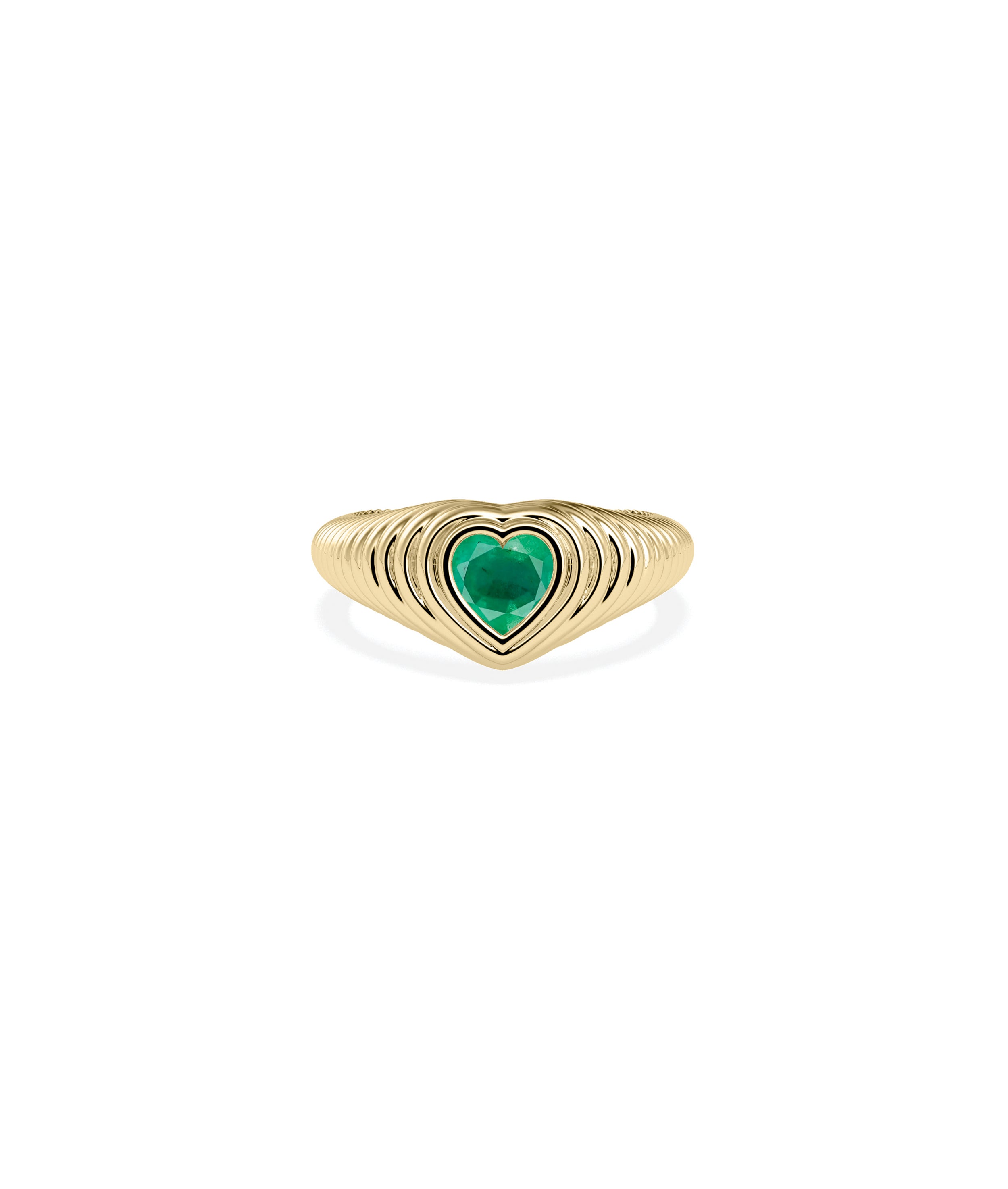 Birthstone Heart Groove Ring | Buy Everyday Jewelry 