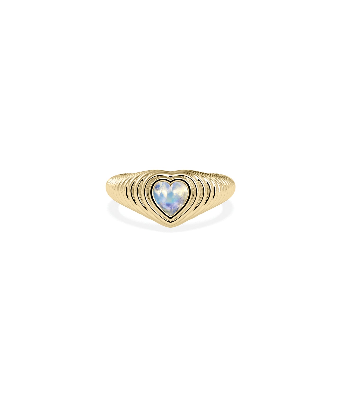 Birthstone Heart Groove Ring | Buy Everyday Jewelry 