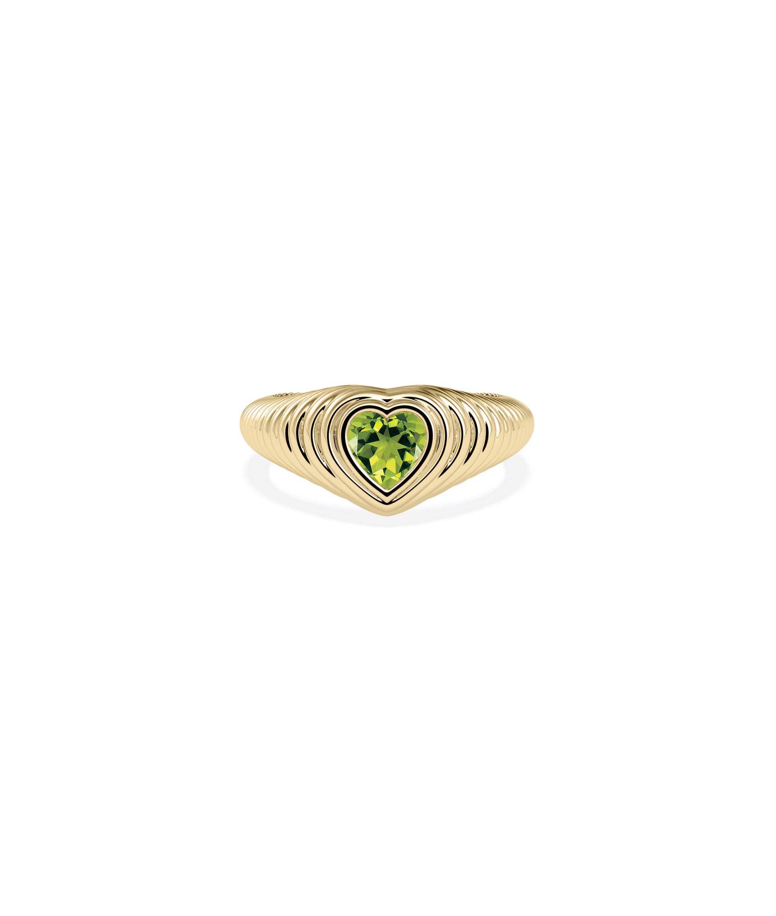 Birthstone Heart Groove Ring | Buy Everyday Jewelry 