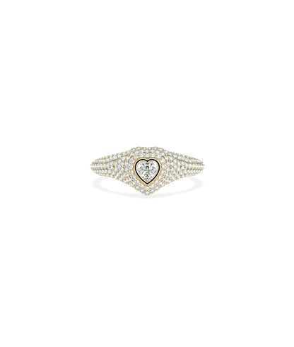 Birthstone and Diamond Heart Ring | Timeless Everyday Jewelry 