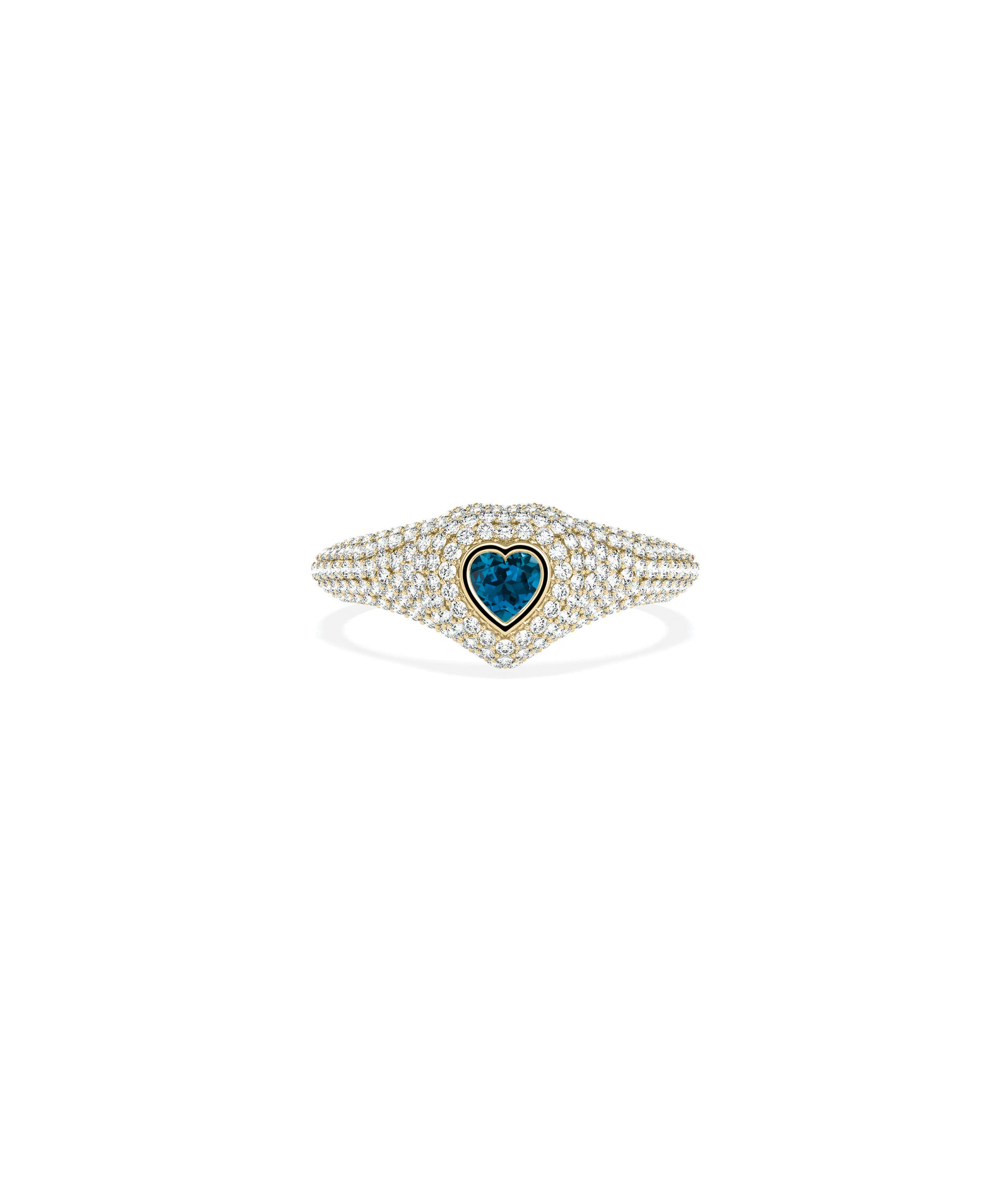 Birthstone and Diamond Heart Ring | Timeless Everyday Jewelry 