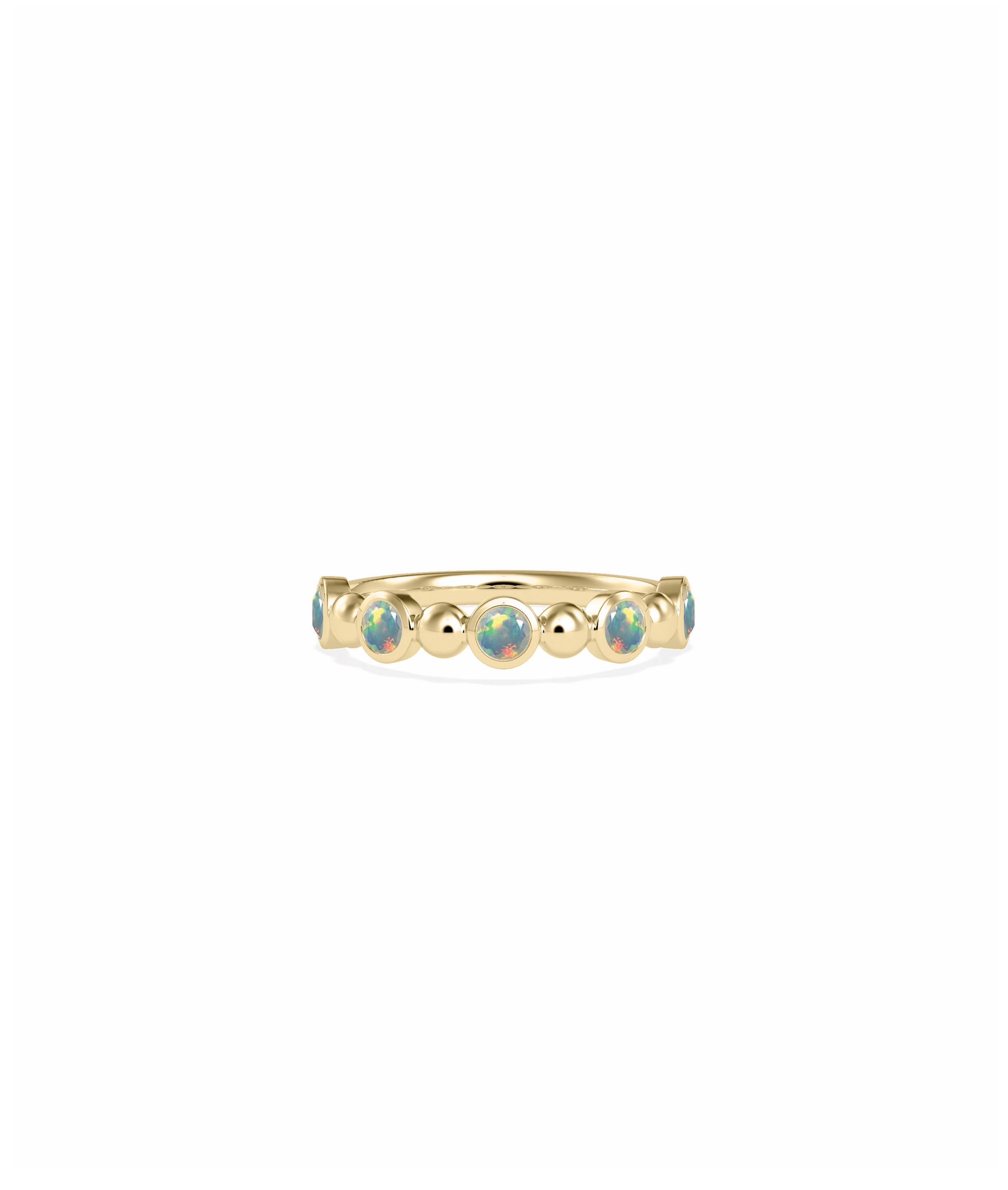 Birthstone Bubble Station Ring