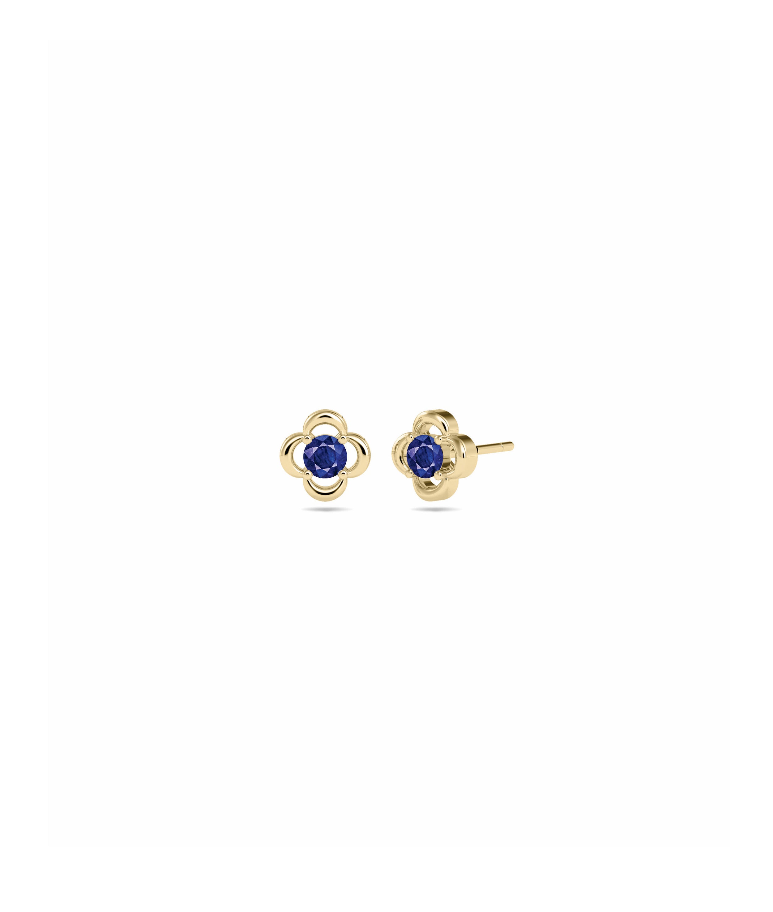 Birthstone Clover Stud Earring