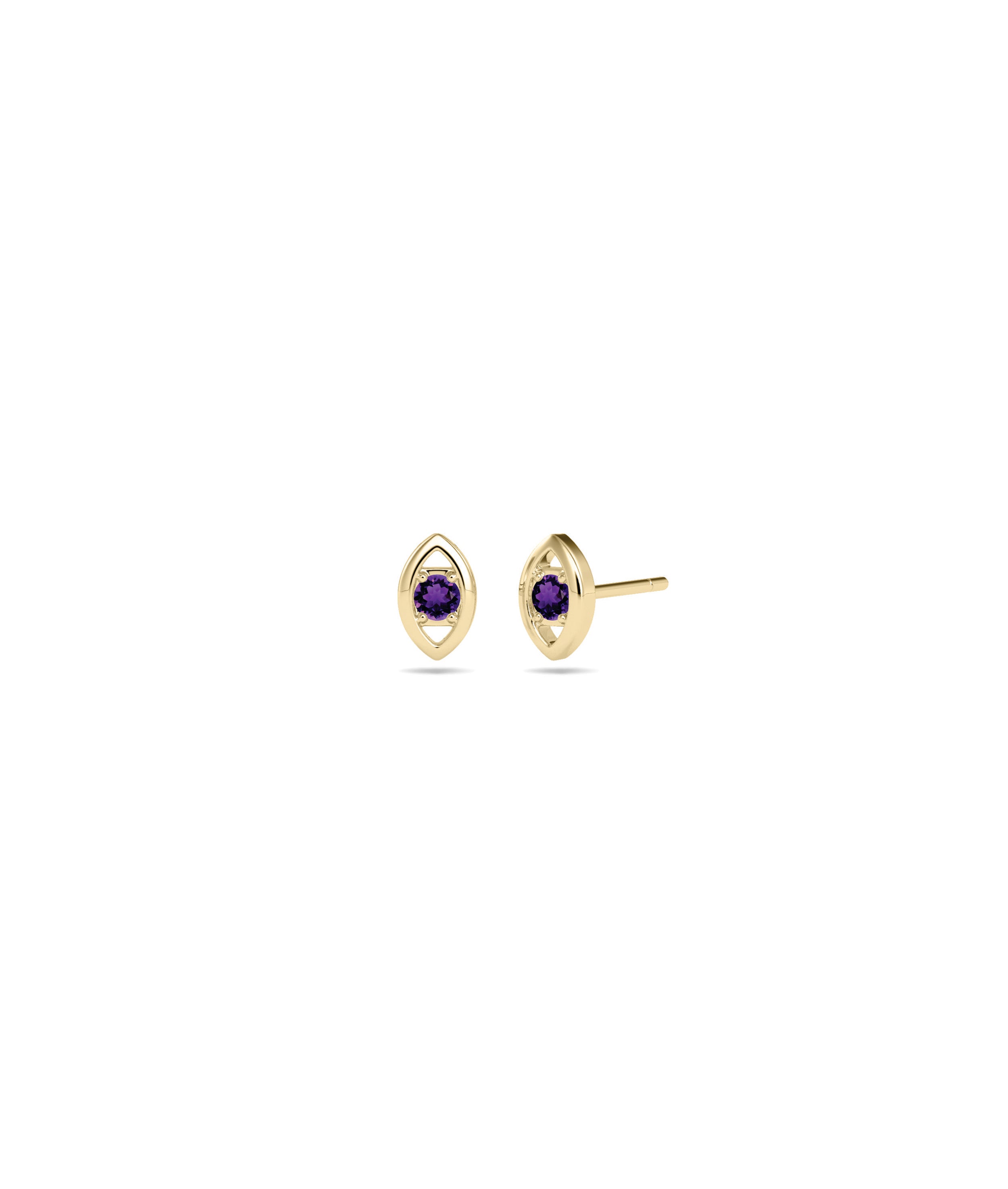 Birthstone Evil Eye Stud Earring | Everyday Jewelry