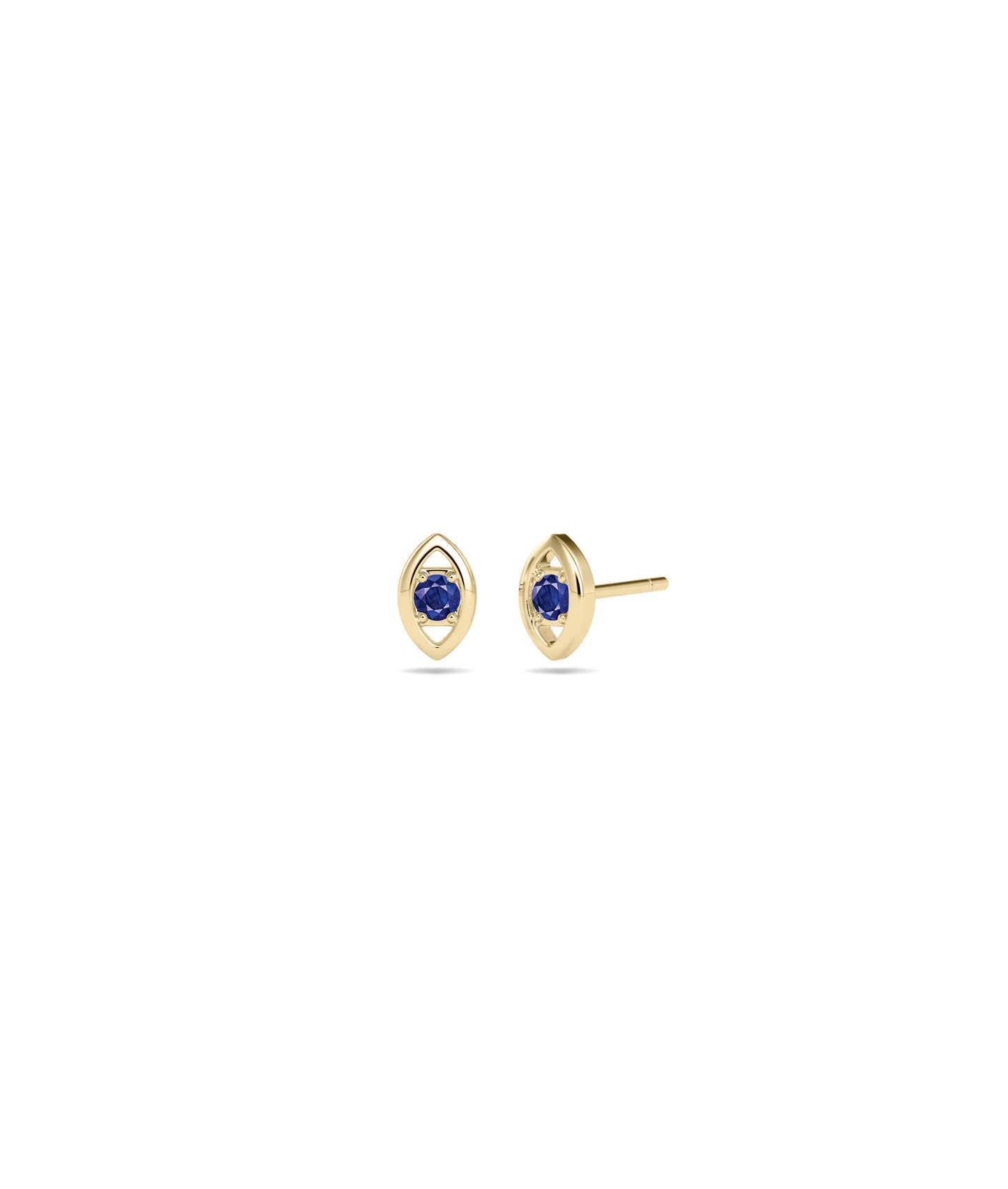 Birthstone Evil Eye Stud Earring | Everyday Jewelry