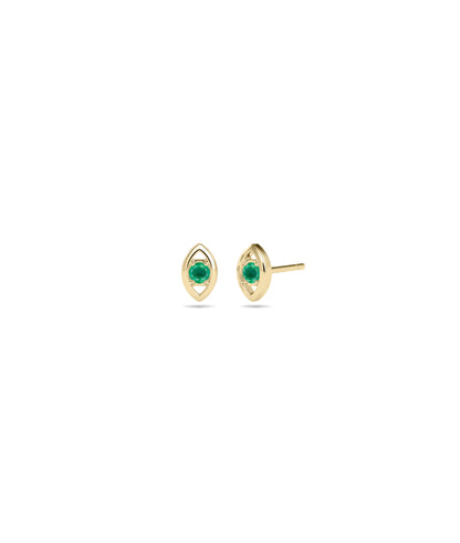 Birthstone Evil Eye Stud Earring | Everyday Jewelry