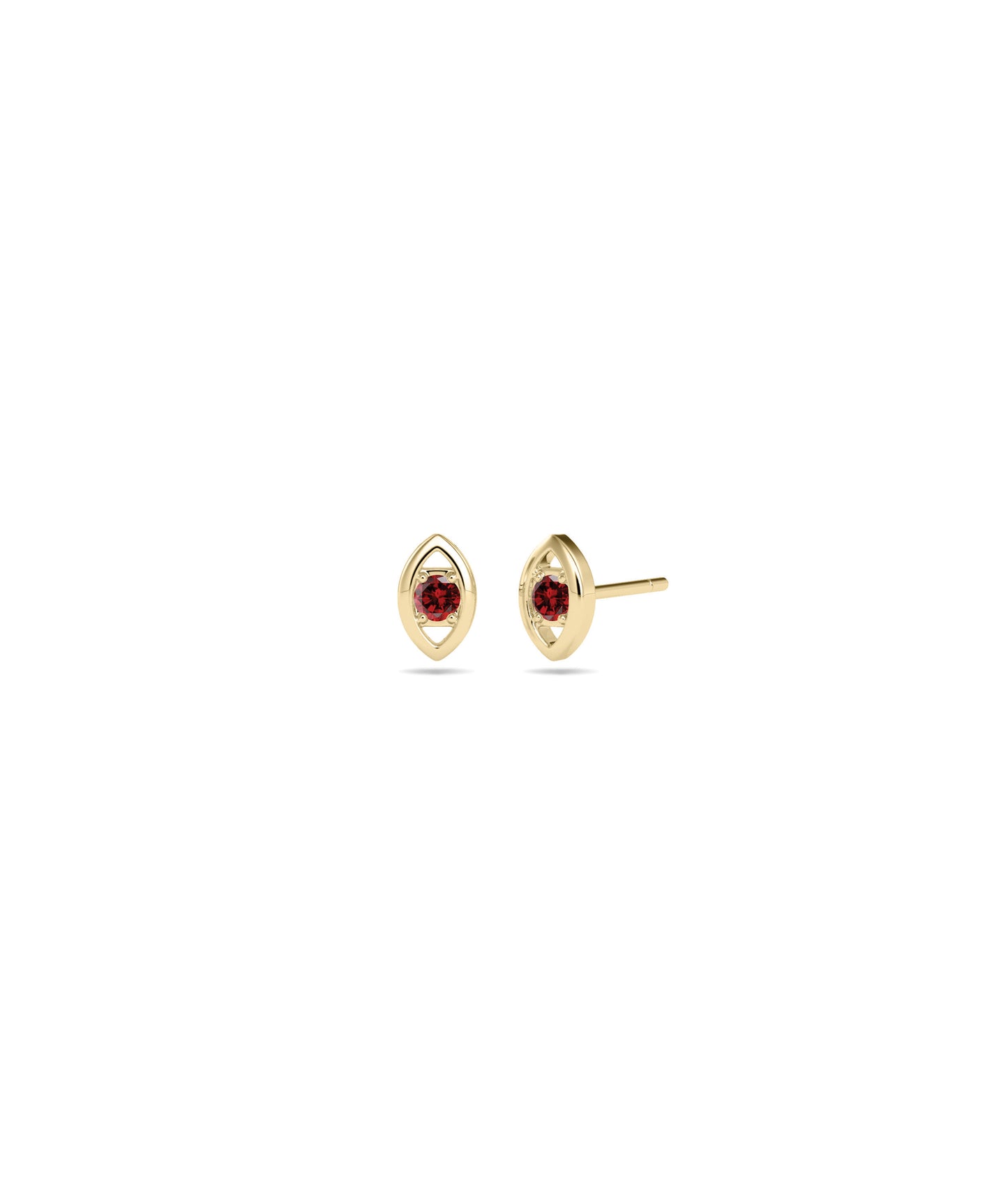 Birthstone Evil Eye Stud Earring | Everyday Jewelry