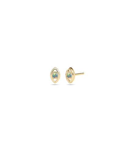 Birthstone Evil Eye Stud Earring | Everyday Jewelry