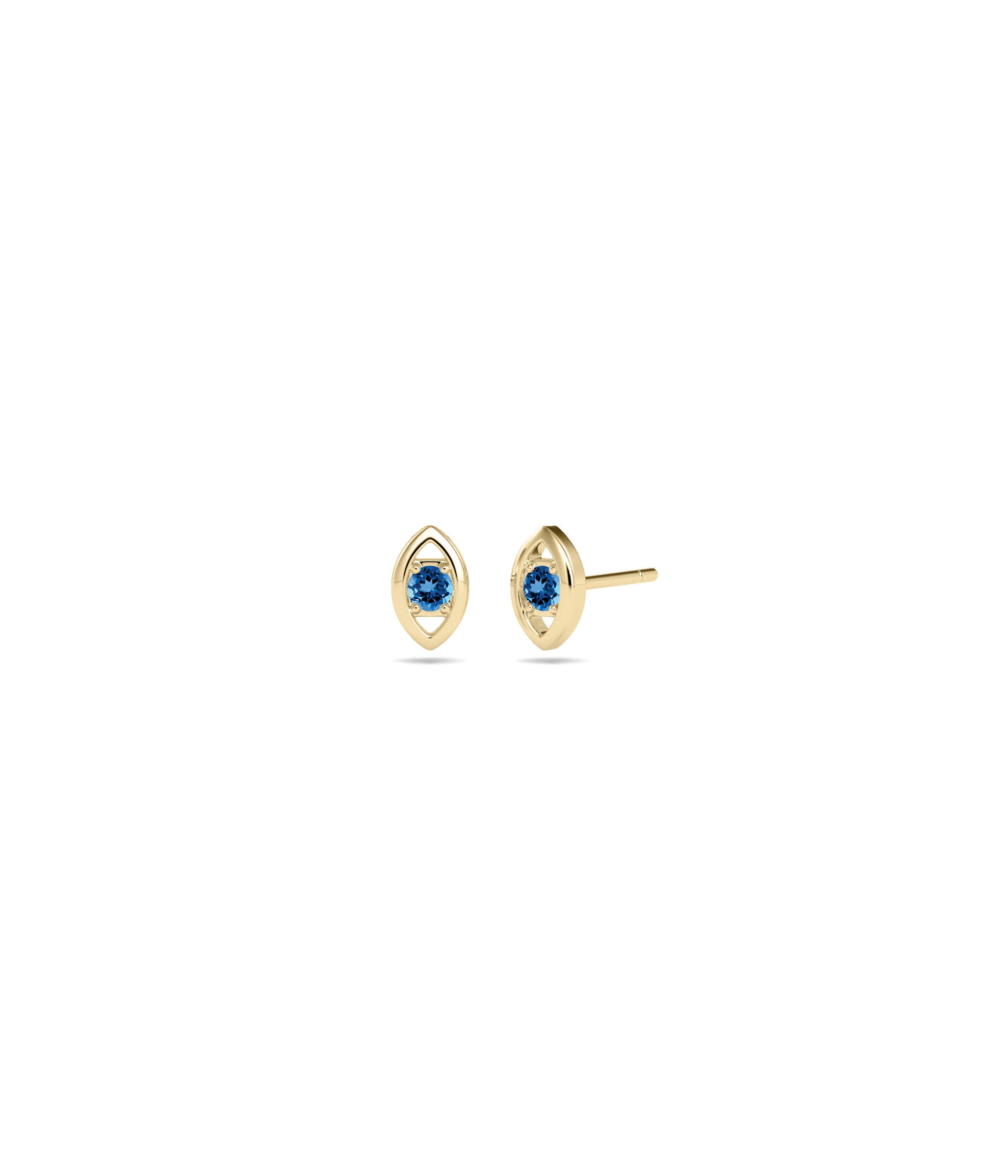 Birthstone Evil Eye Stud Earring | Everyday Jewelry