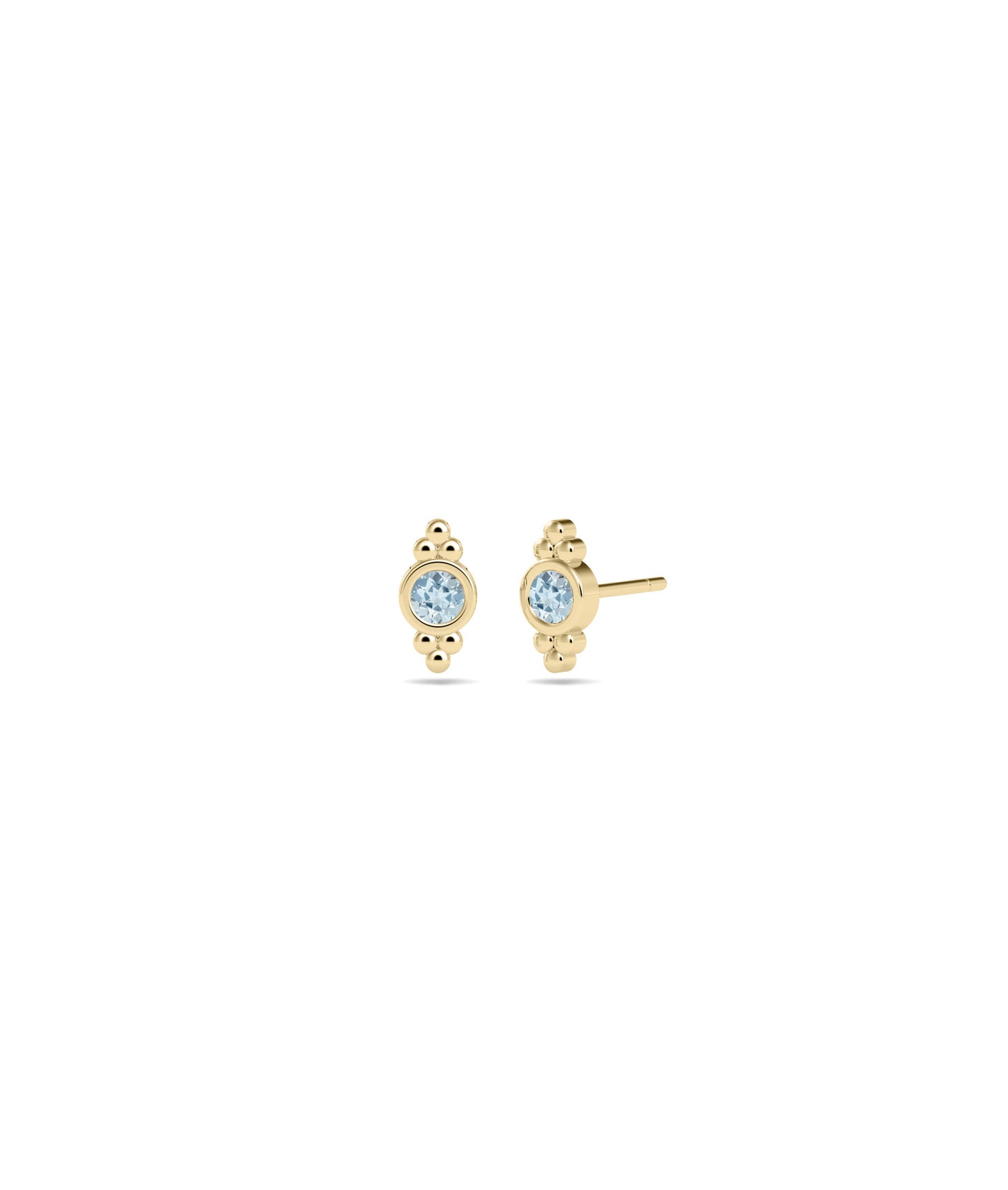 Birthstone Stud Earrings - Diamond Earrings for Everyday Jewelry Elegance